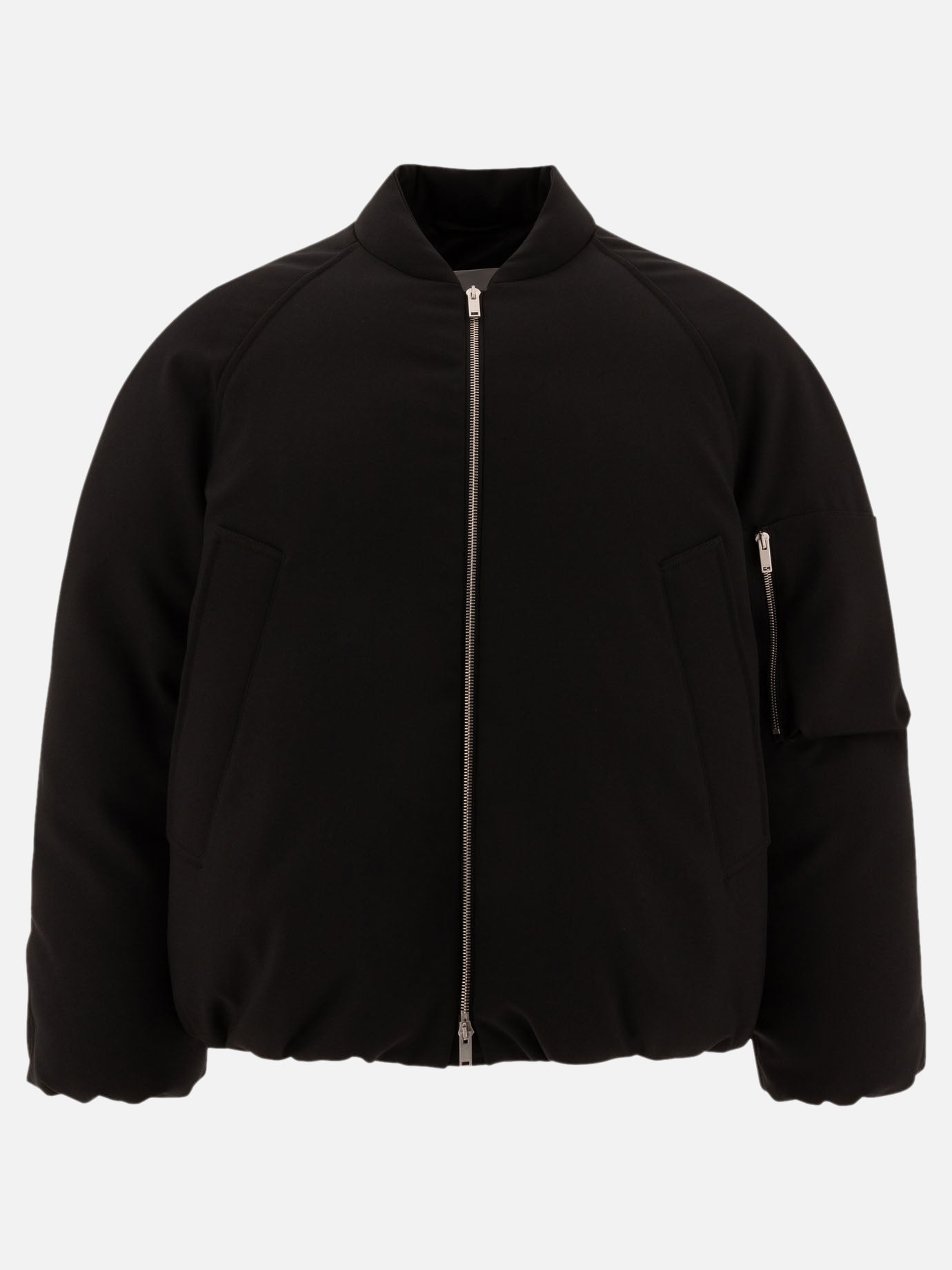 Bomber Solid colour  Nero - Jil Sander Uomo | PDP | VIETTI Online Store | Zoom-Modal
