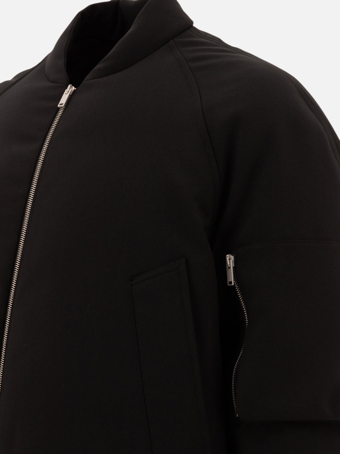 Bomber Solid colour  Nero - Jil Sander Uomo | PDP | VIETTI Online Store | thumbnail_4