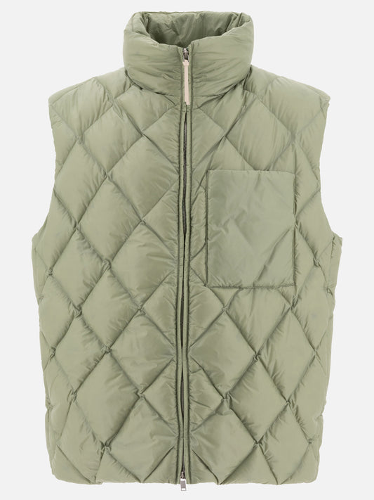 Down vest with pocket