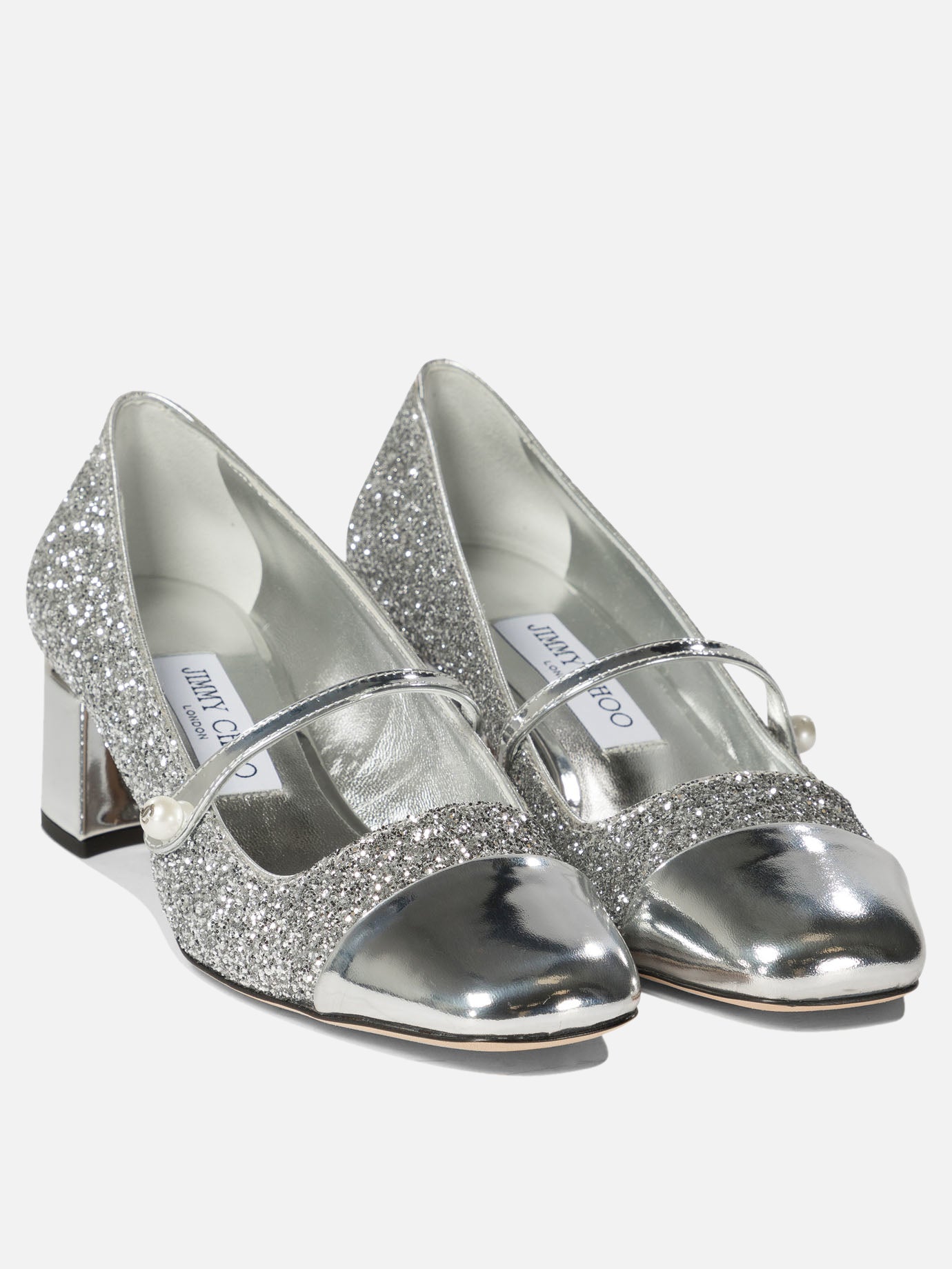 "Elisa 45" glittered pumps