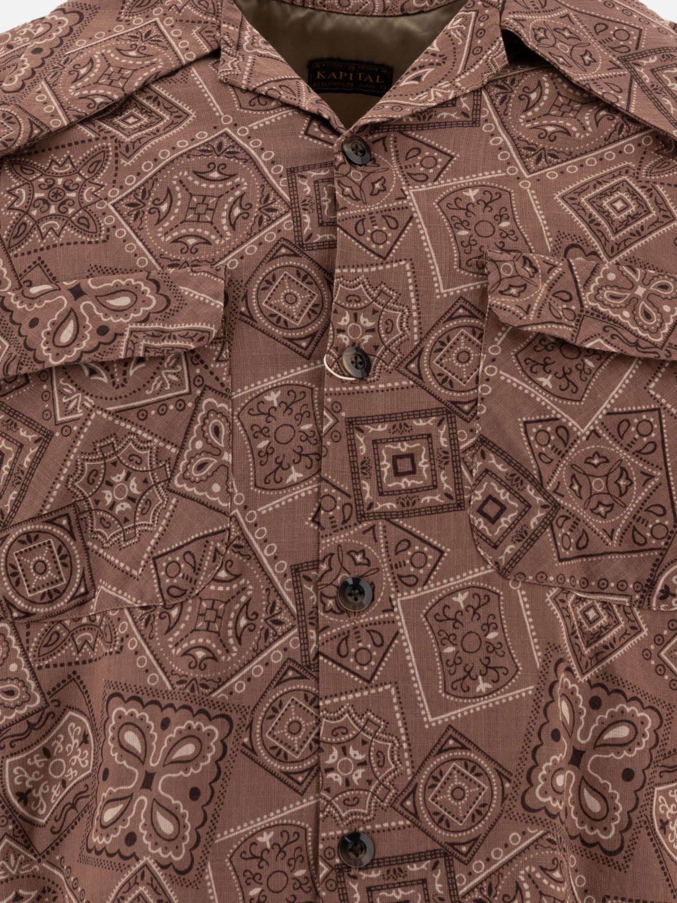 Camicie casual Print  Marrone - KAPITAL Uomo | PDP | VIETTI Online Store | thumbnail_3