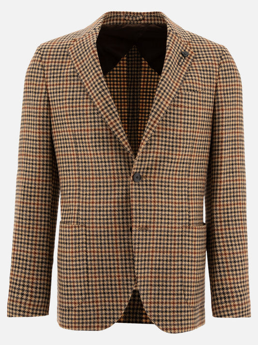 Blazer Houndstooth  Beige - Lardini Uomo | PLP | VIETTI Online Store 
