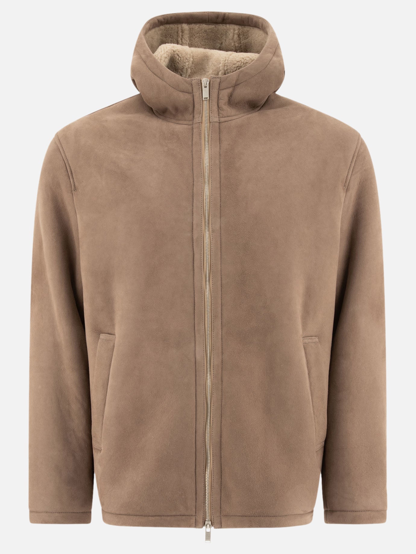 Lardini Shearling jacket Beige