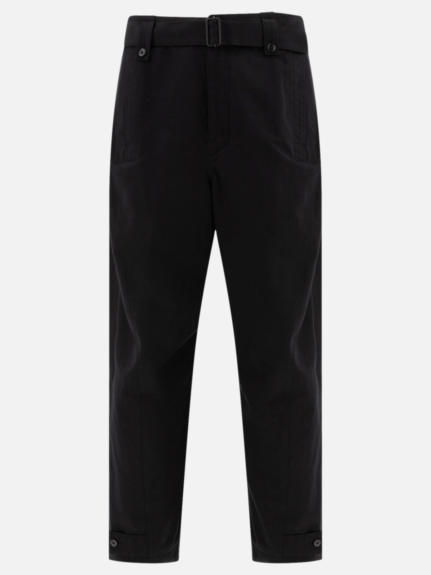 Lemaire "Twisted" trousers with adjustable cuffs Black