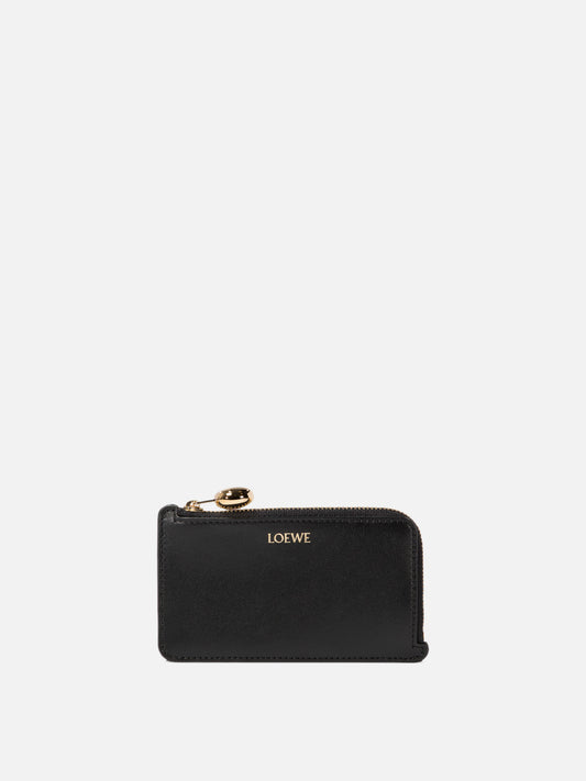 Loewe Card holder with coin purse Black