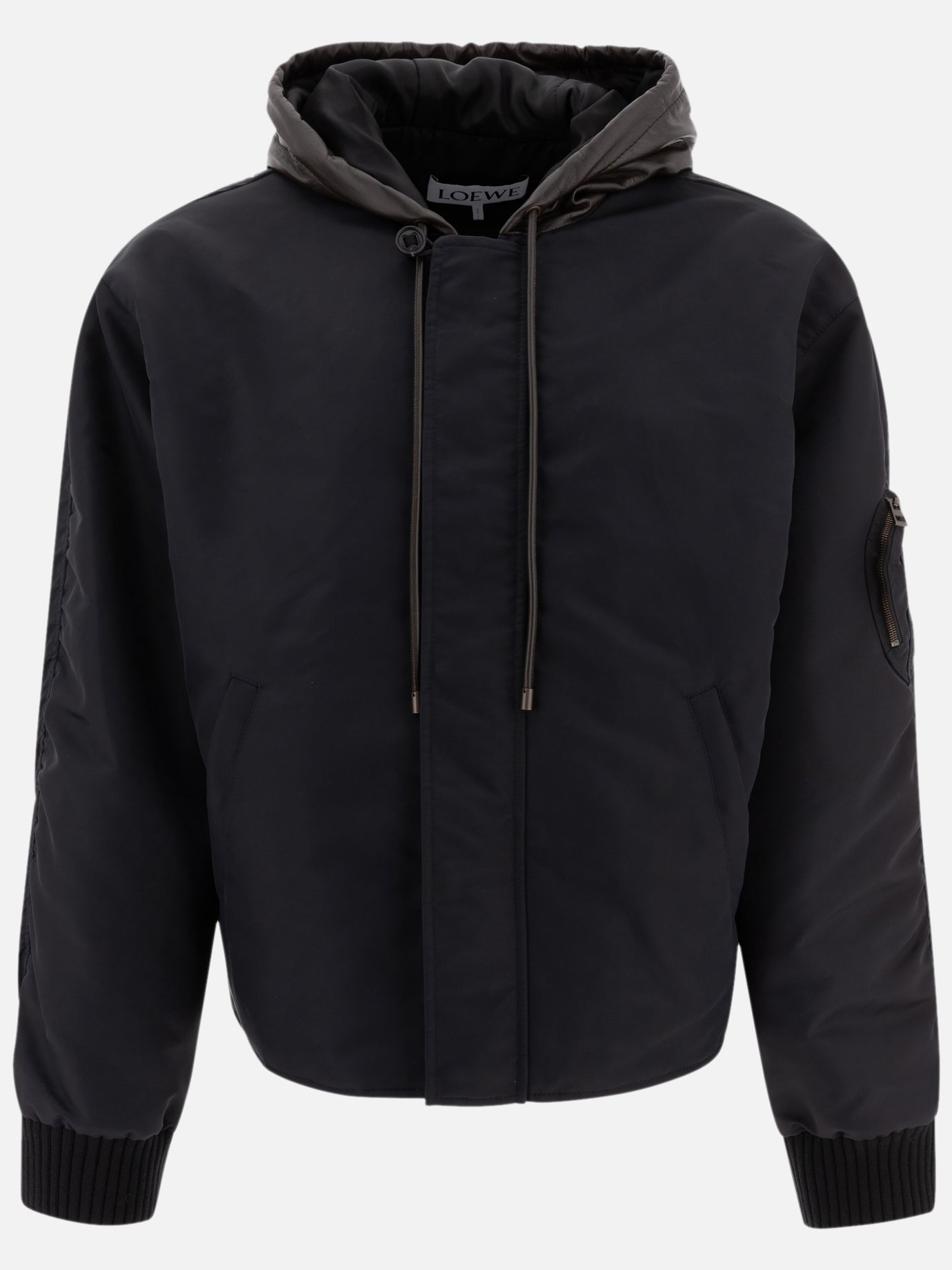 Vietti Loewe Bomber con cappuccio in nylon