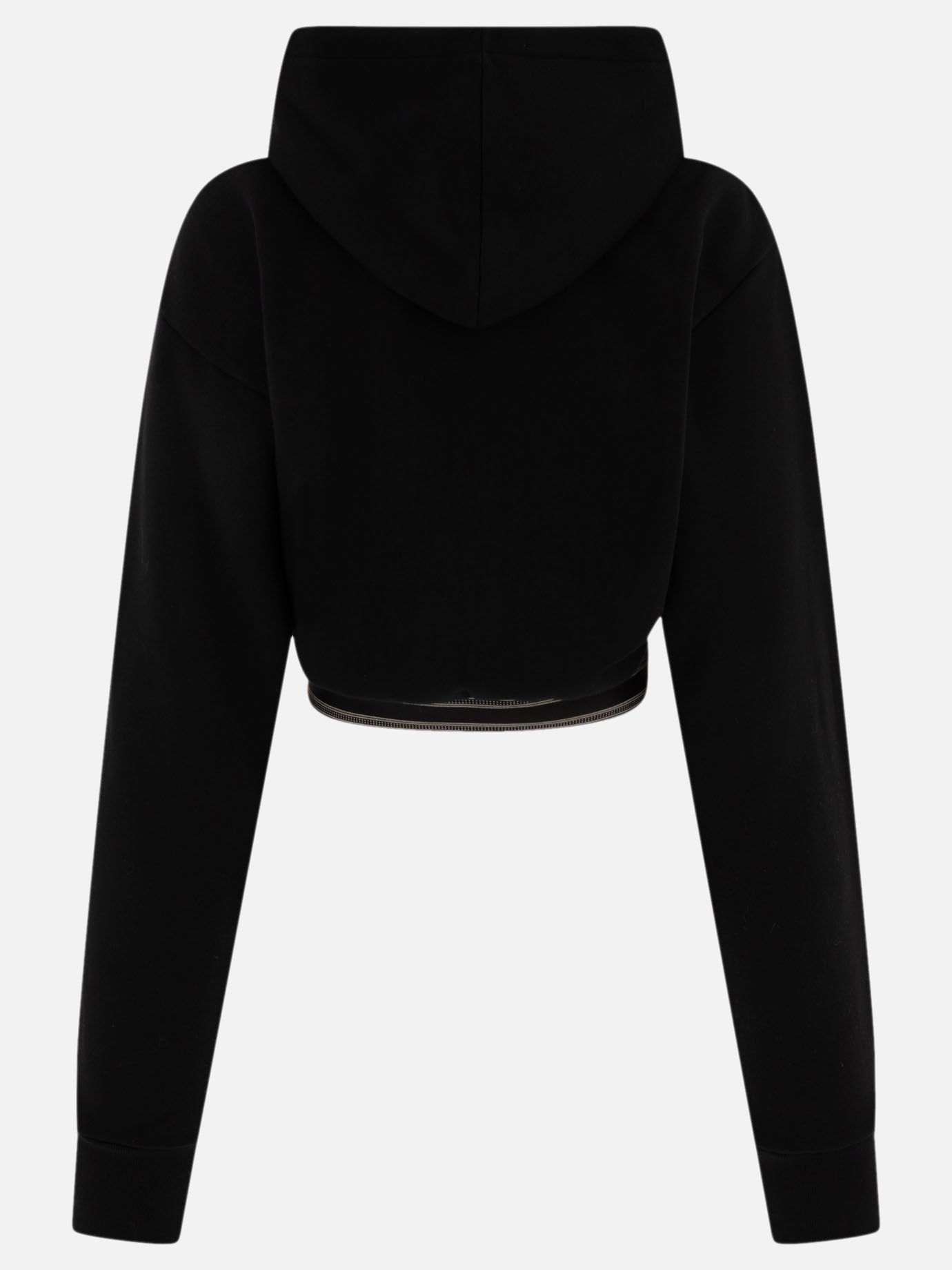 Cropped hoodie in cotton