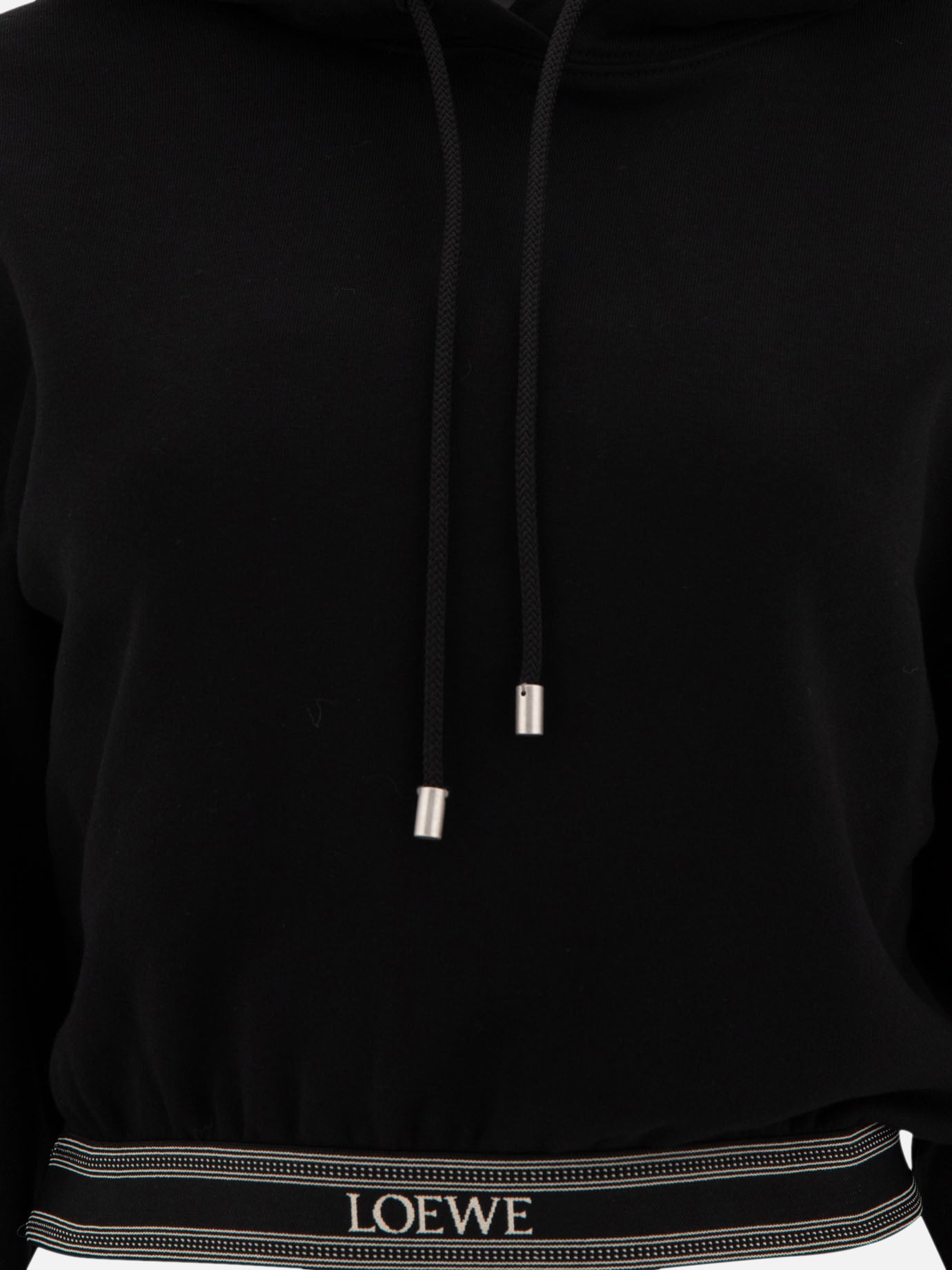 Cropped hoodie in cotton