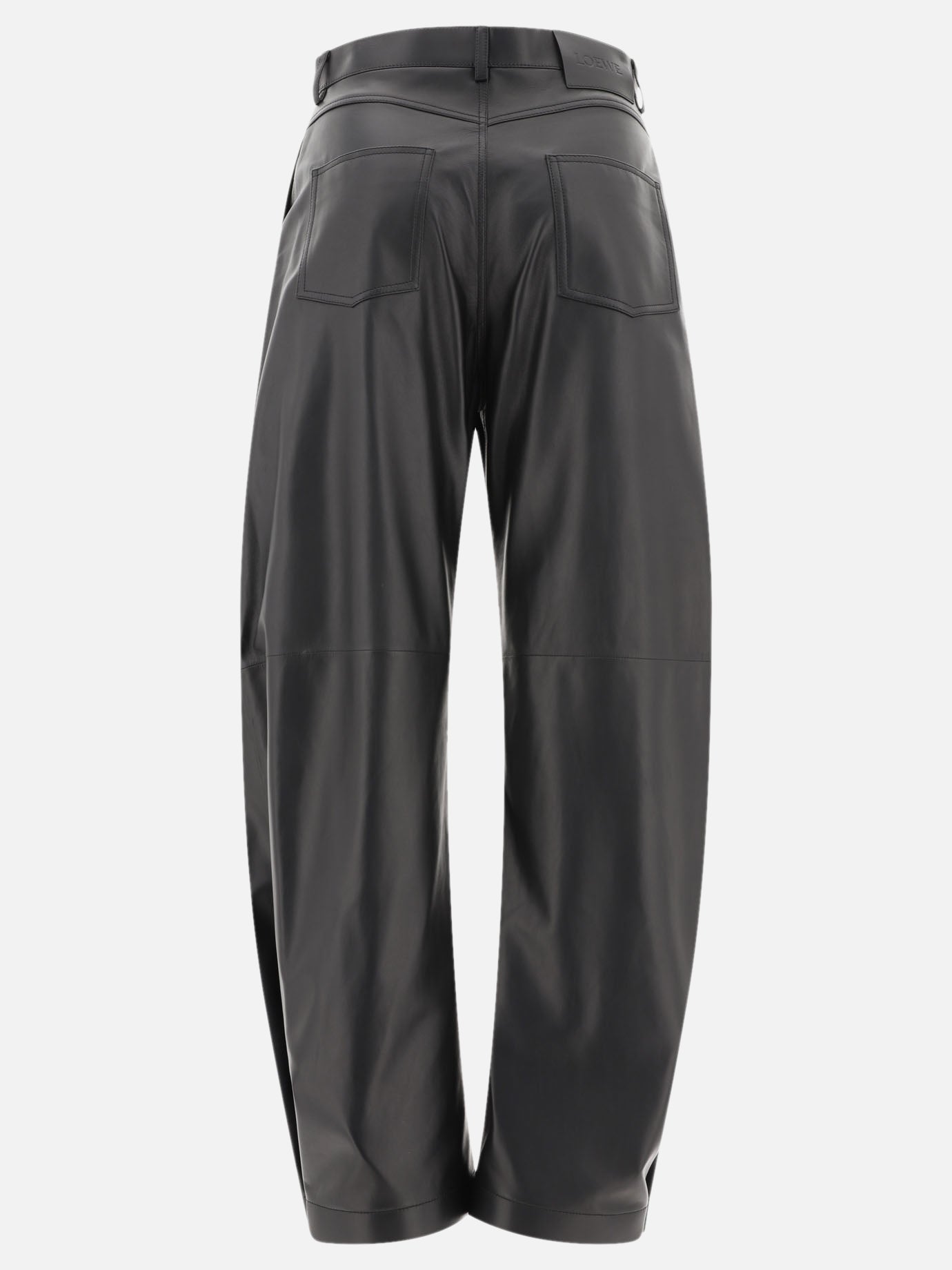 Loewe Balloon trousers in nappa lambskin Black - Women | VIETTI