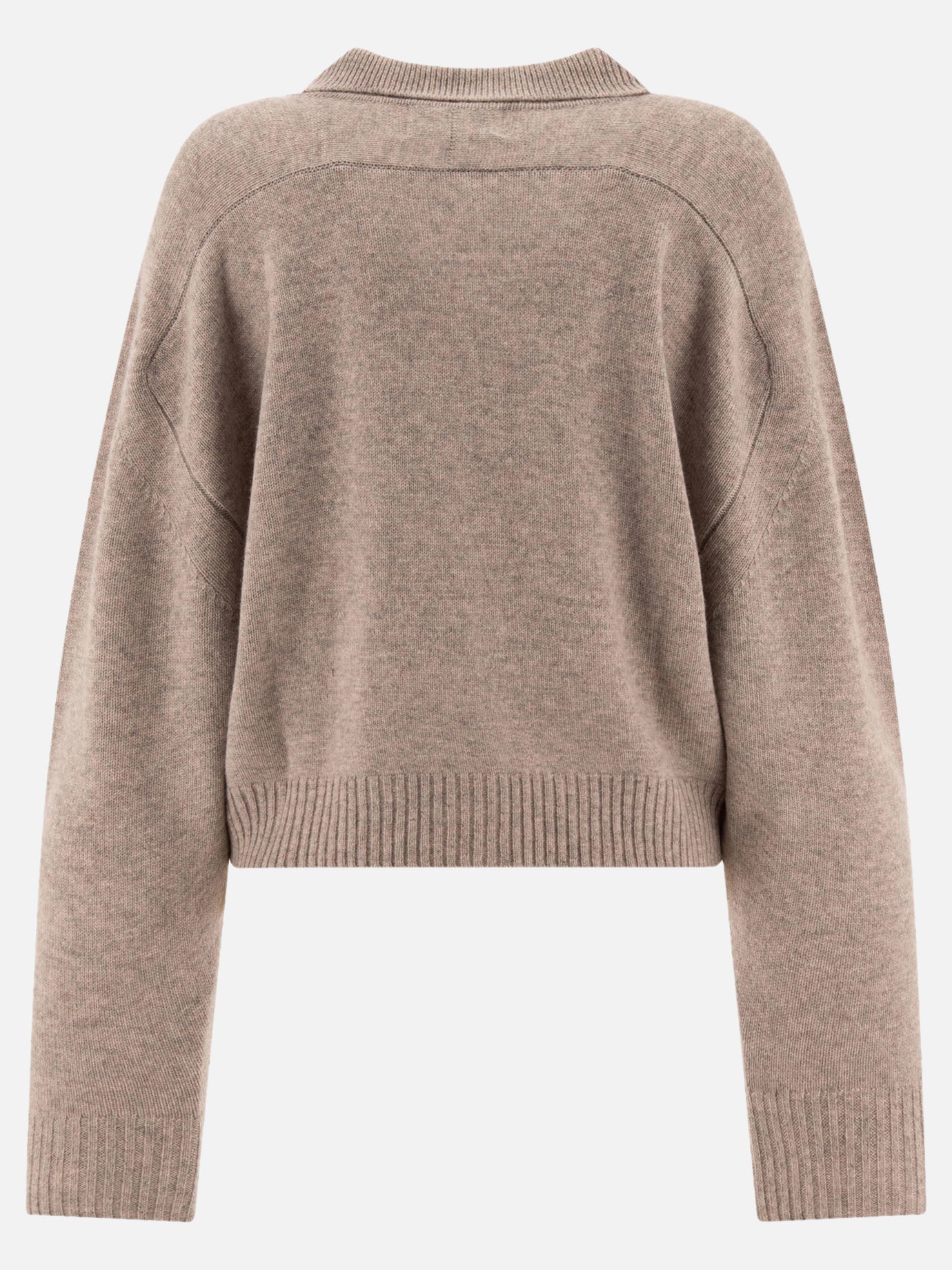 Loulou Studio "Homere" cashmere polo sweater Grey