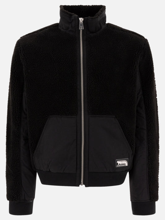 Giacche in pile Solid colour  Nero - Maison Kitsuné Uomo | PLP | VIETTI Online Store 
