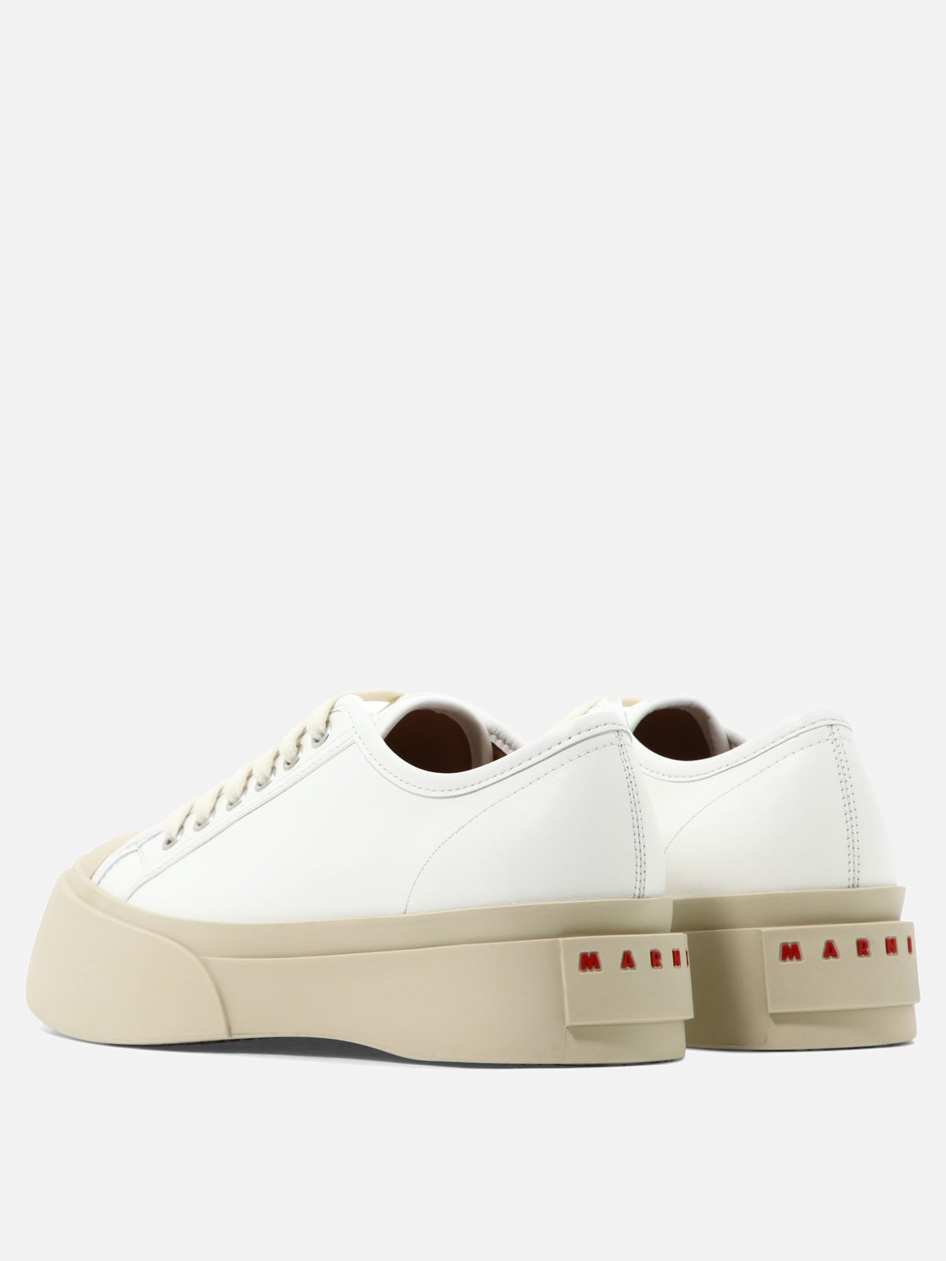 Low top sneakers 100% leather - 100% rubber  White - Marni Women | PDP | VIETTI Online Store | thumbnail_4