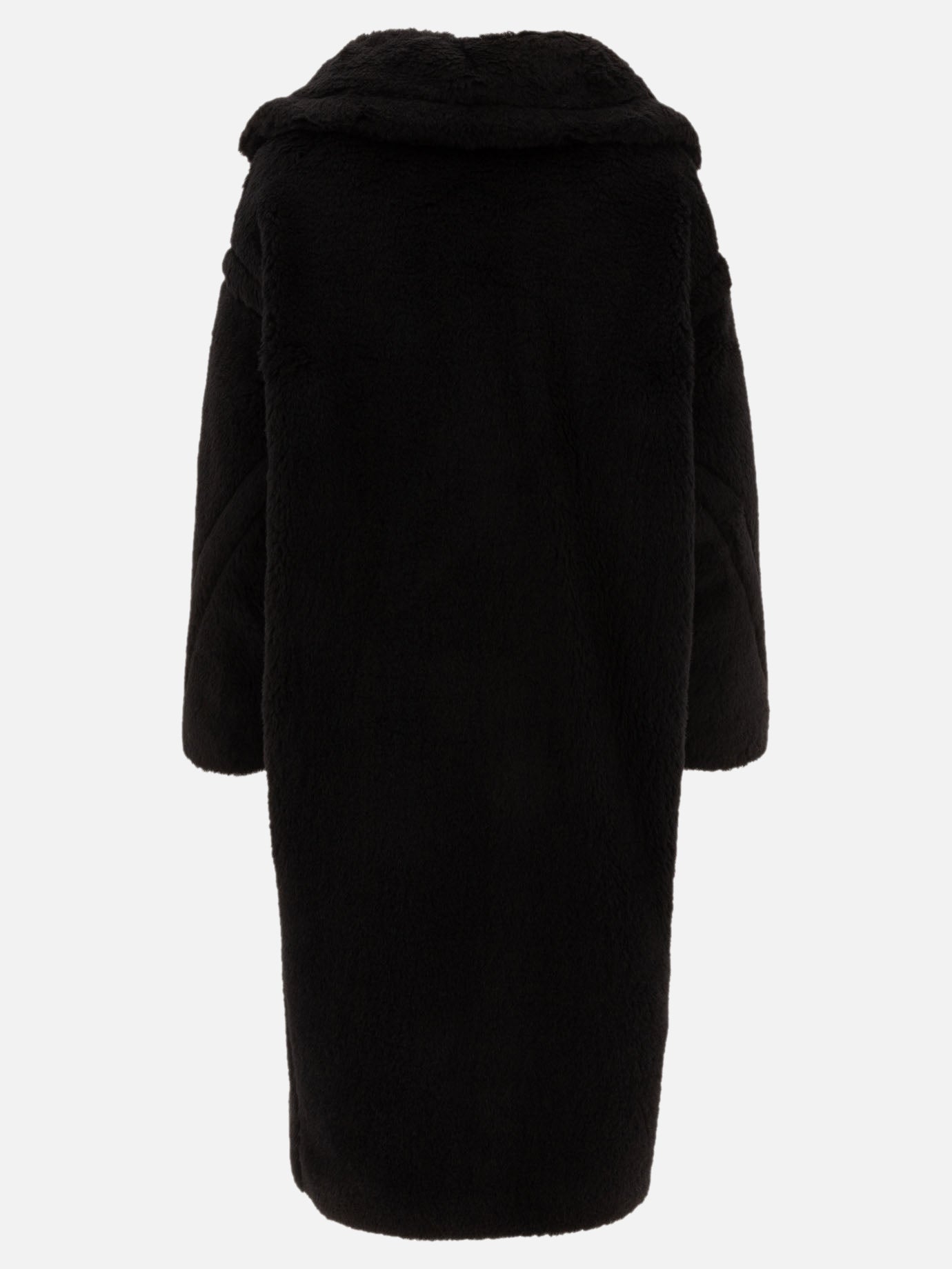 Max Mara "Teddy Bear Icon" coat in alpaca and silk Black