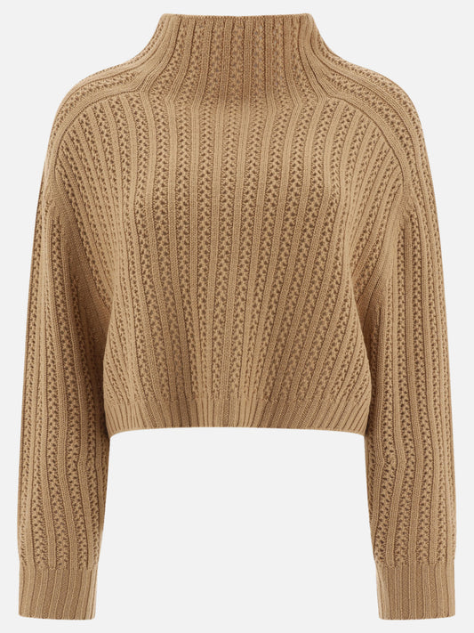 Maglione crop in lana e cashmere "Hodeida"