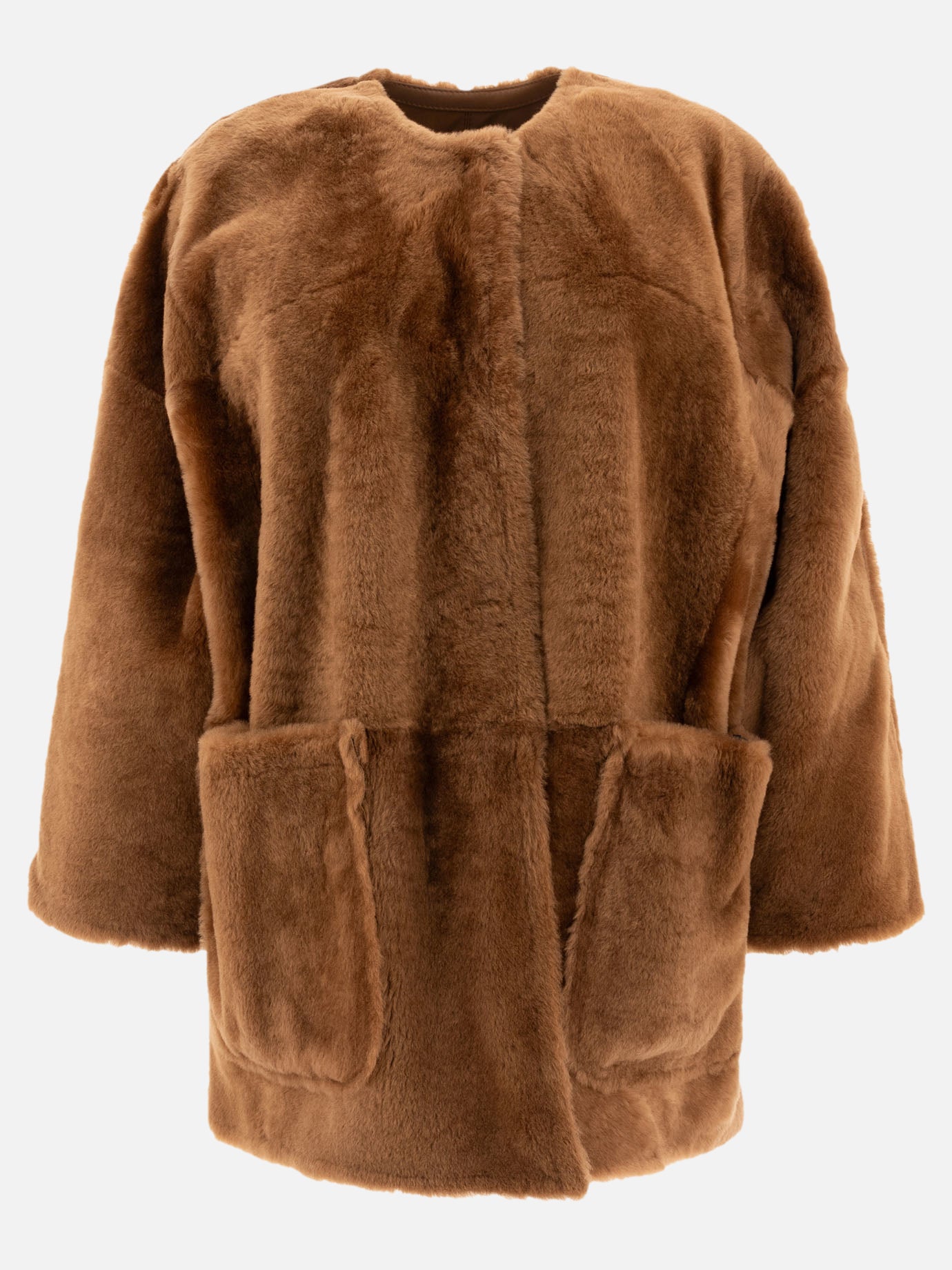 Vietti Max Mara Atelier Cappotto reversibile in shearling Lacon