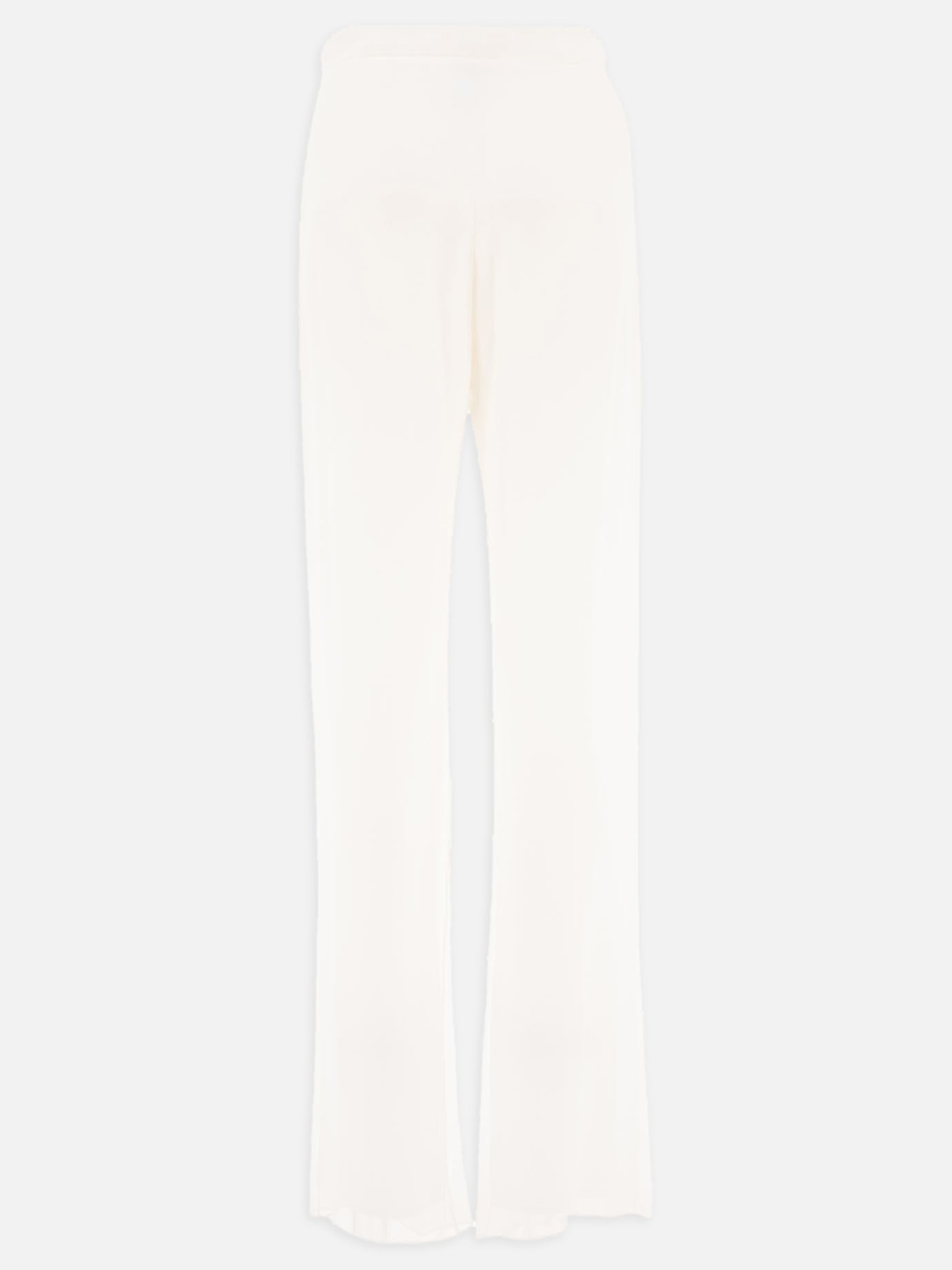 Pantaloni in chiffon di seta