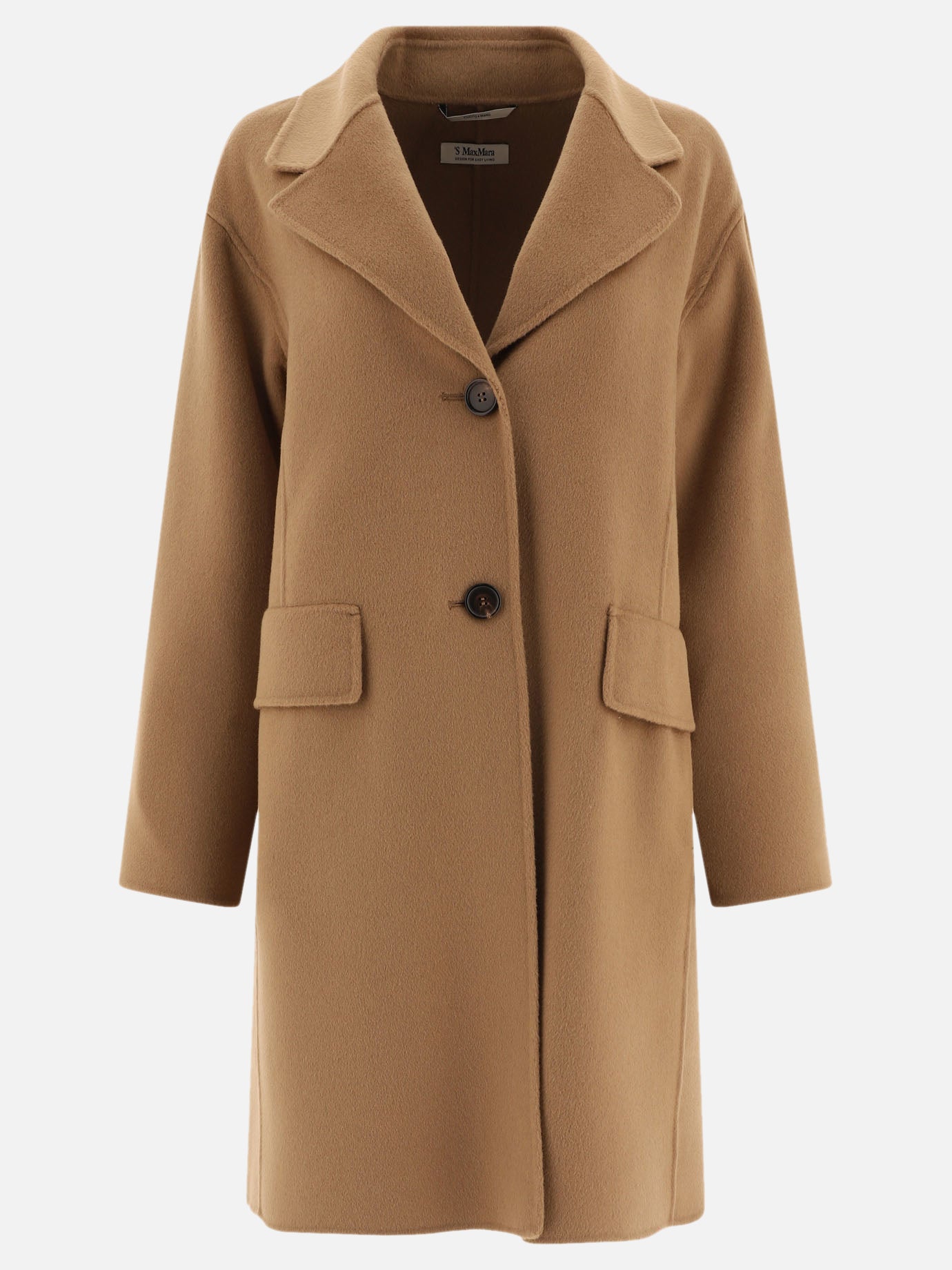 "Coat" single-breasted wool coat