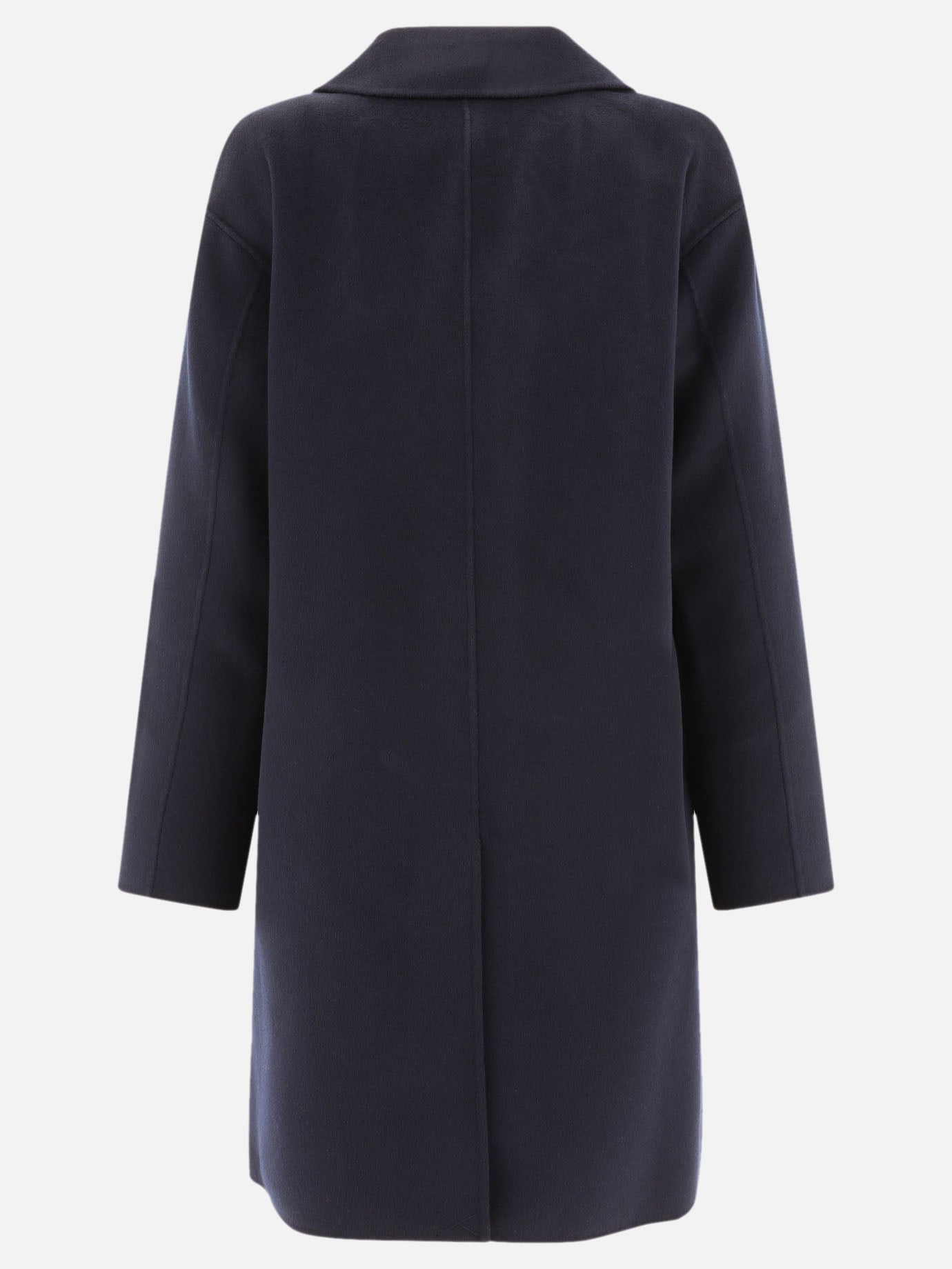 "Coat" single-breasted wool coat