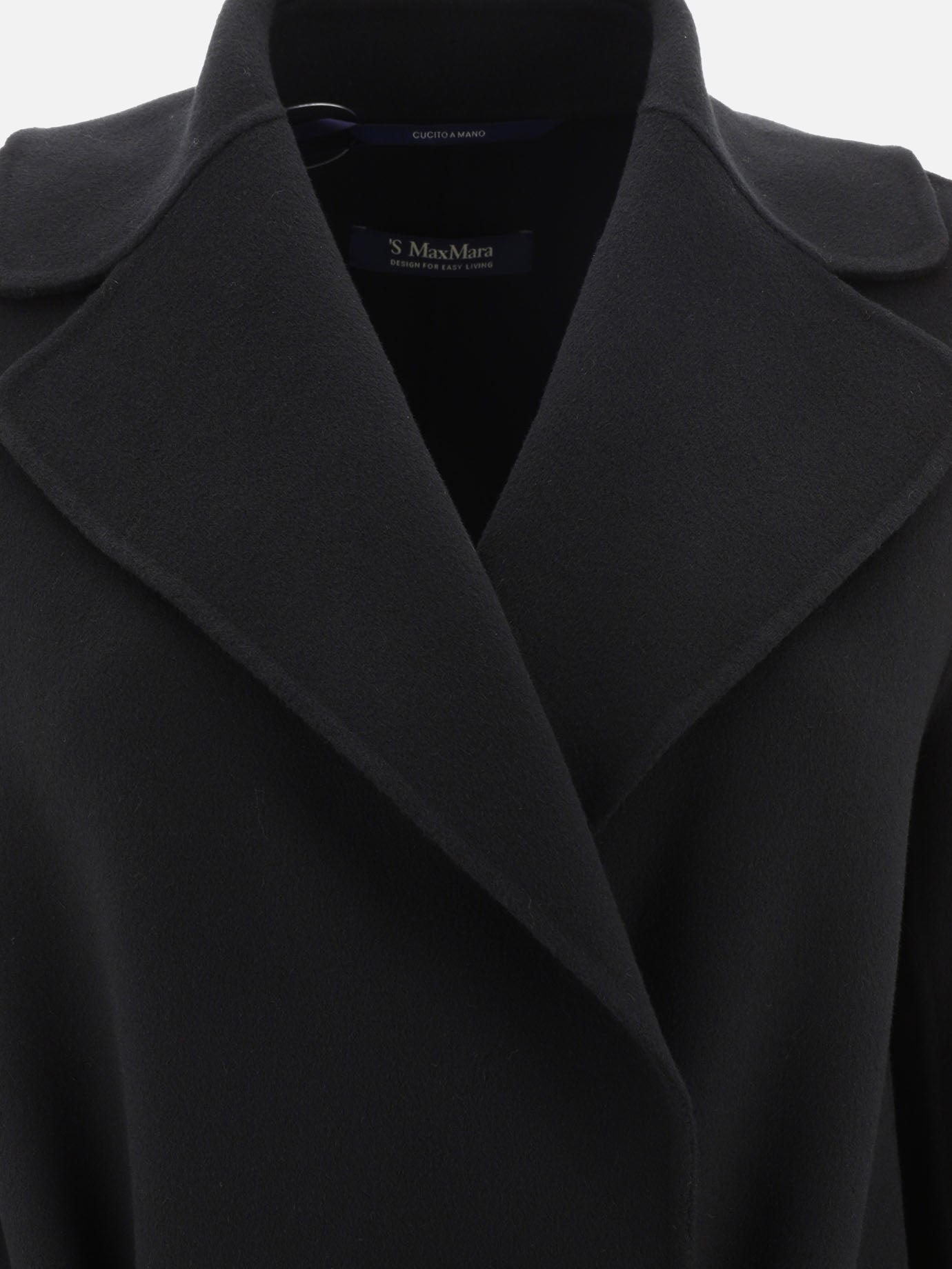 Cappotti lunghi Solid colour  Nero - Max Mara S Donna | PDP | VIETTI Online Store | thumbnail_3