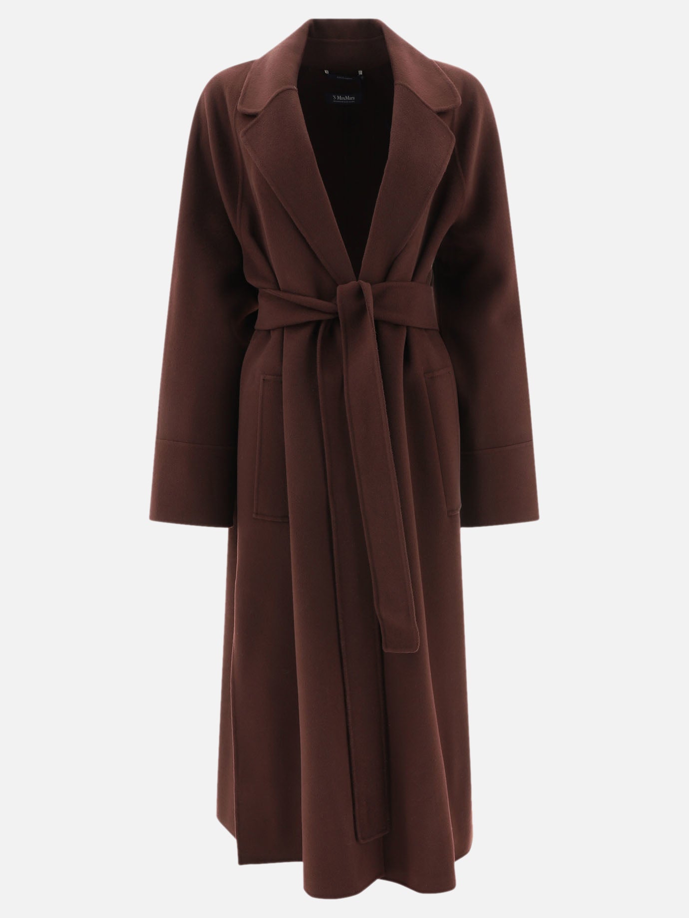 Cappotti lunghi Solid colour  Bordeaux - Max Mara S Donna | PDP | VIETTI Online Store | Zoom-Modal

