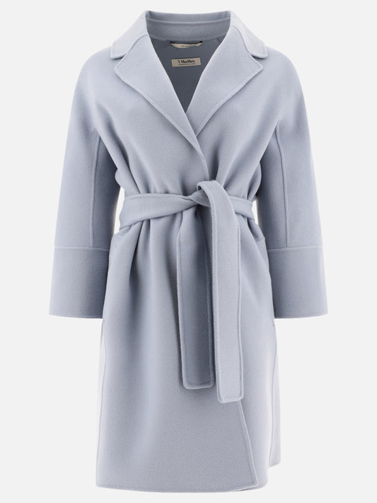 Cappotti lunghi Solid colour  Azzurro - Max Mara S Donna | PLP | VIETTI Online Store 
