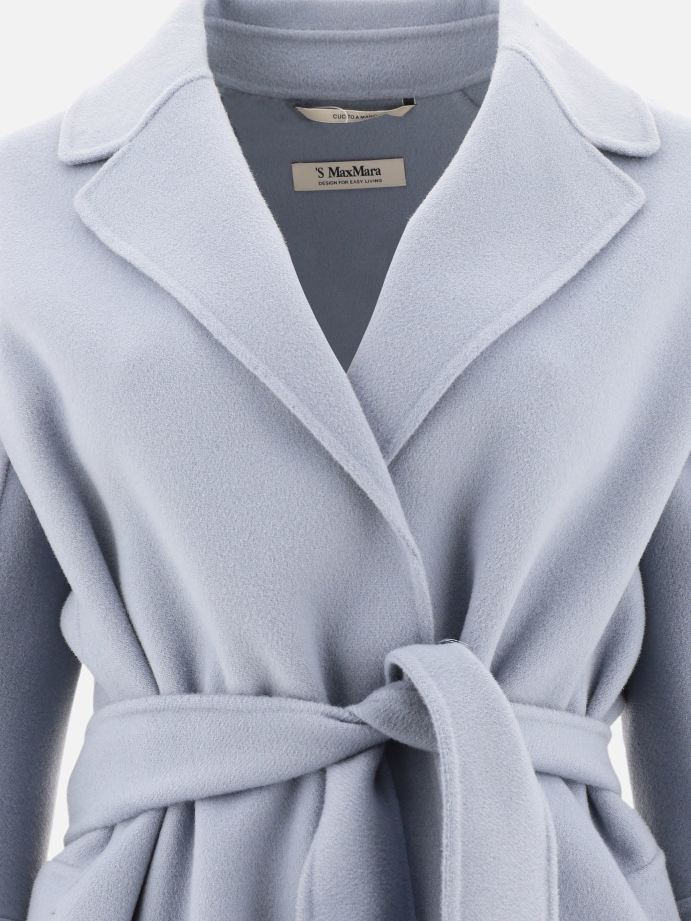 Cappotti lunghi Solid colour  Azzurro - Max Mara S Donna | PDP | VIETTI Online Store | Zoom-Modal_3
