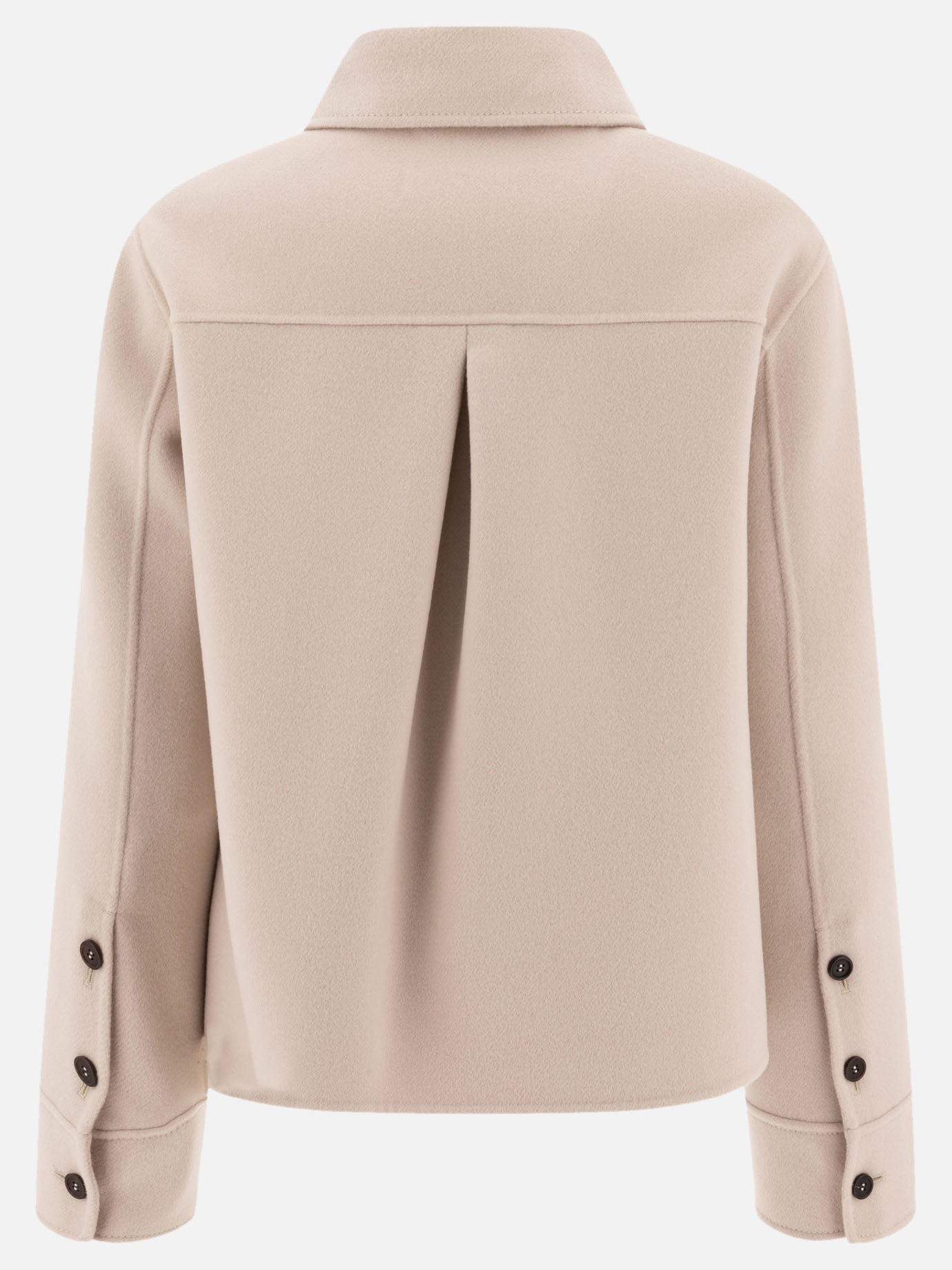 Max Mara S Wool short coat Beige