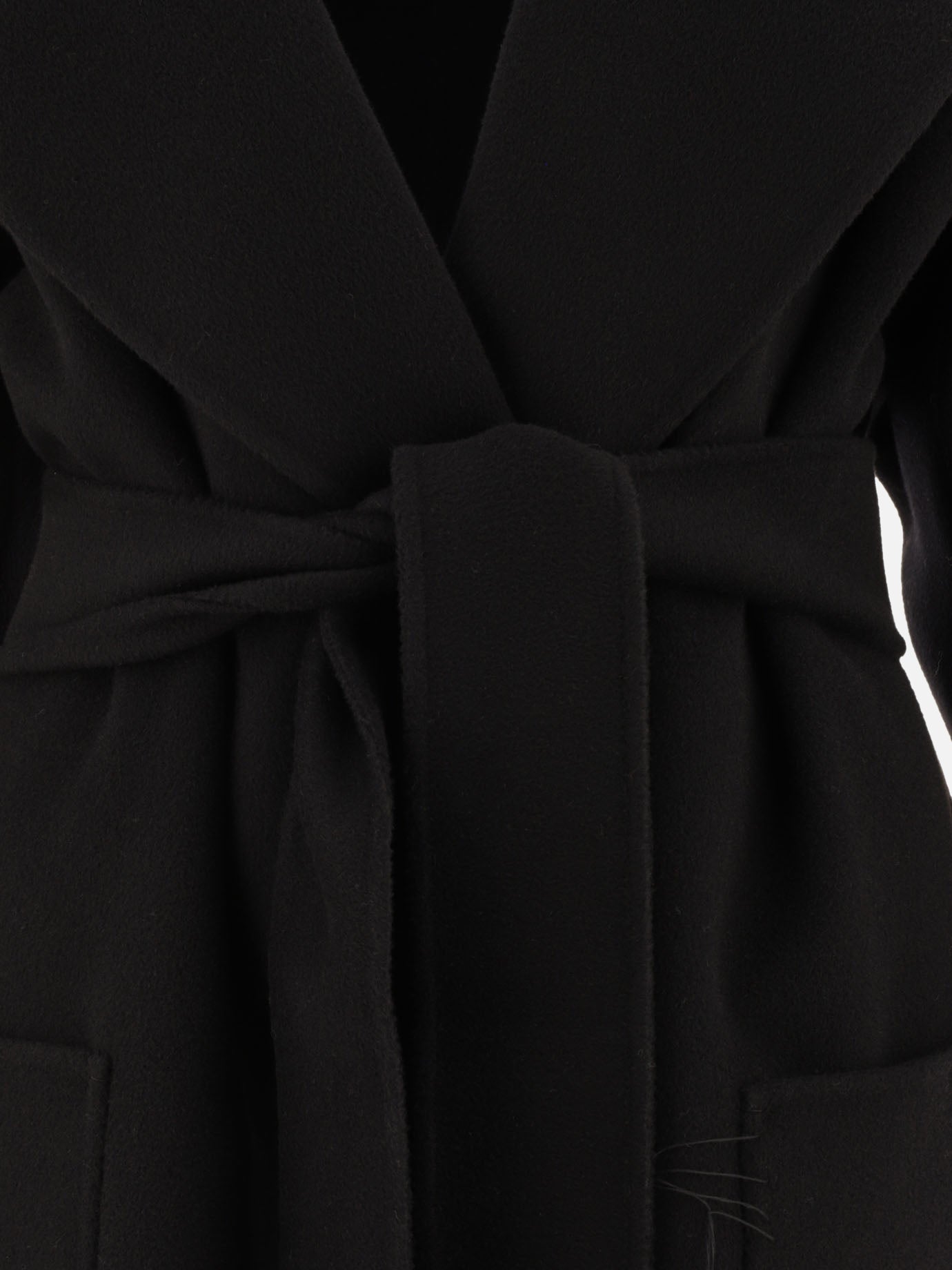 Cappotti lunghi Solid colour  Nero - Max Mara Sportmax Donna | PDP | VIETTI Online Store | Zoom-Modal_3
