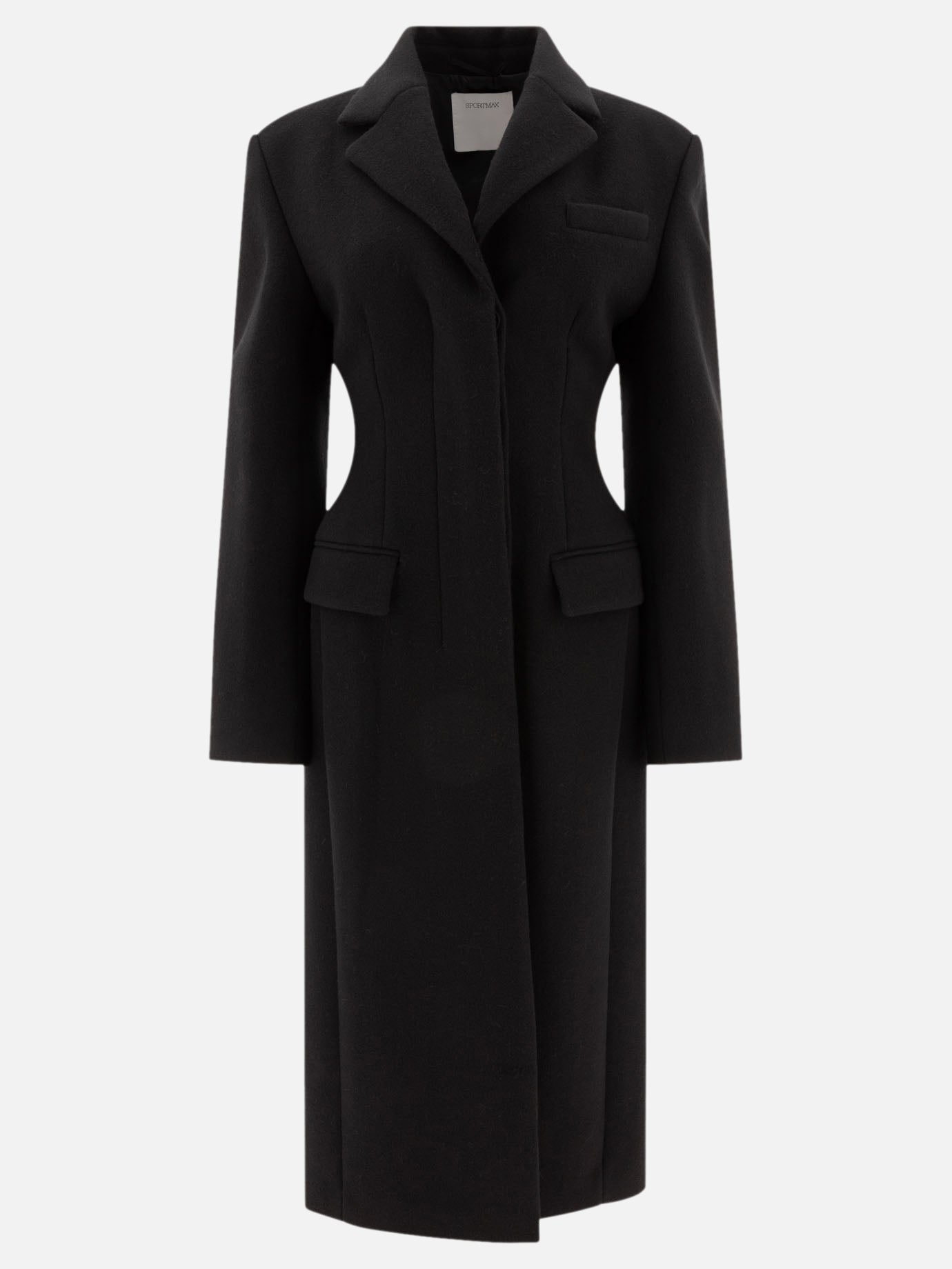 Cappotti corti Solid colour  Nero - Max Mara Sportmax Donna | PDP | VIETTI Online Store | Zoom-Modal
