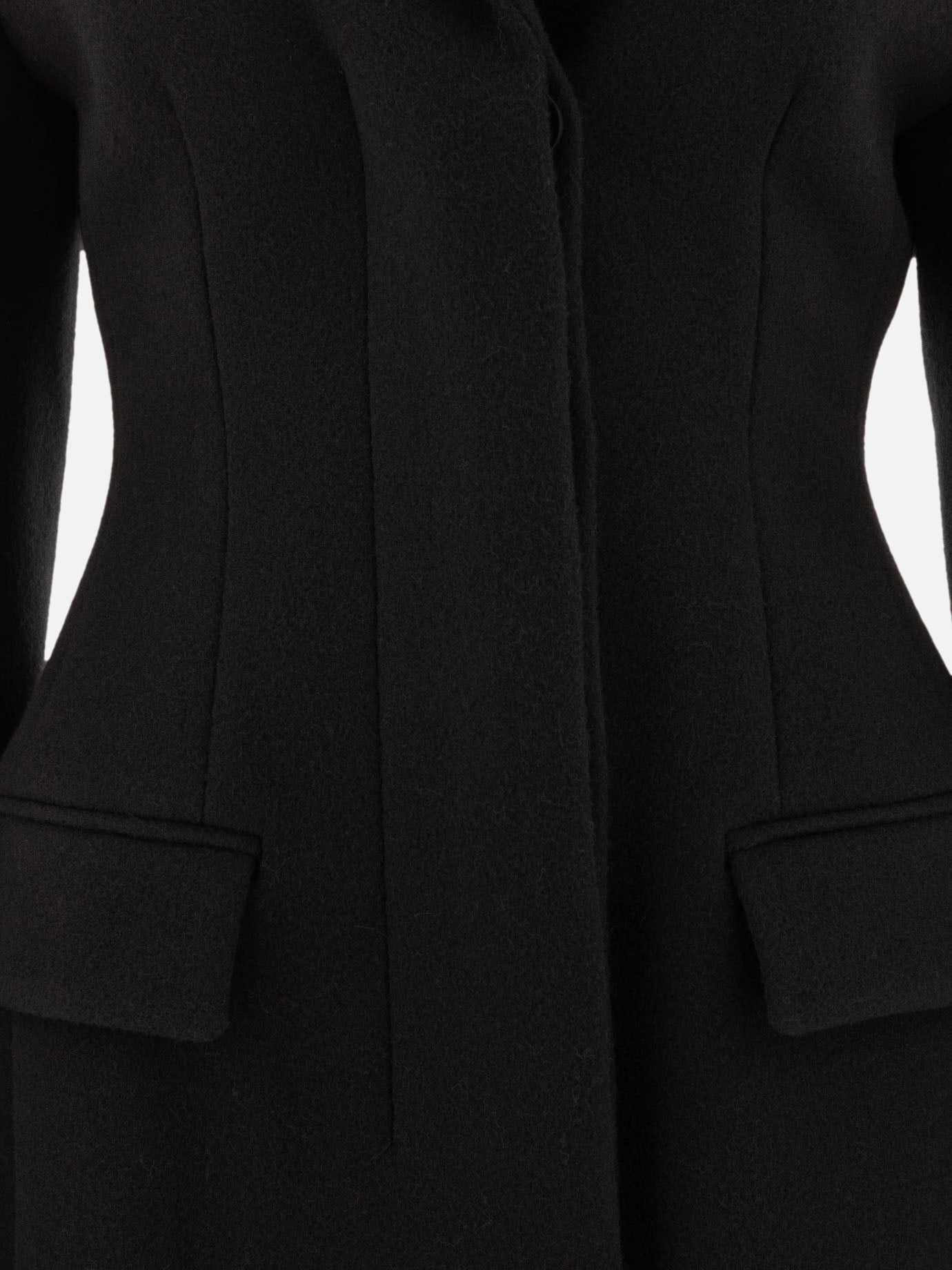 Cappotti corti Solid colour  Nero - Max Mara Sportmax Donna | PDP | VIETTI Online Store | Zoom-Modal_3
