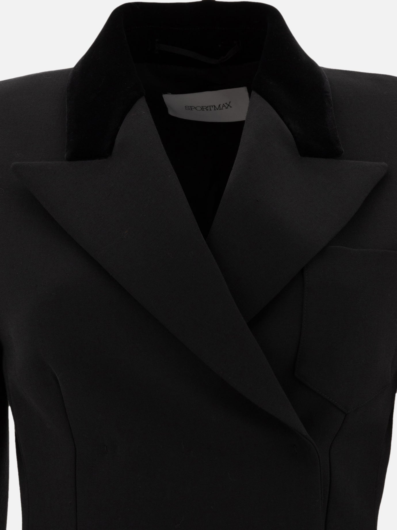 Max Mara Sportmax Tailored blazer in technical wool Black