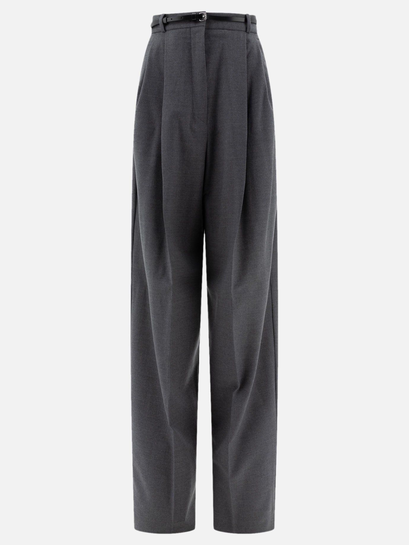 Oversized stretch wool trousers