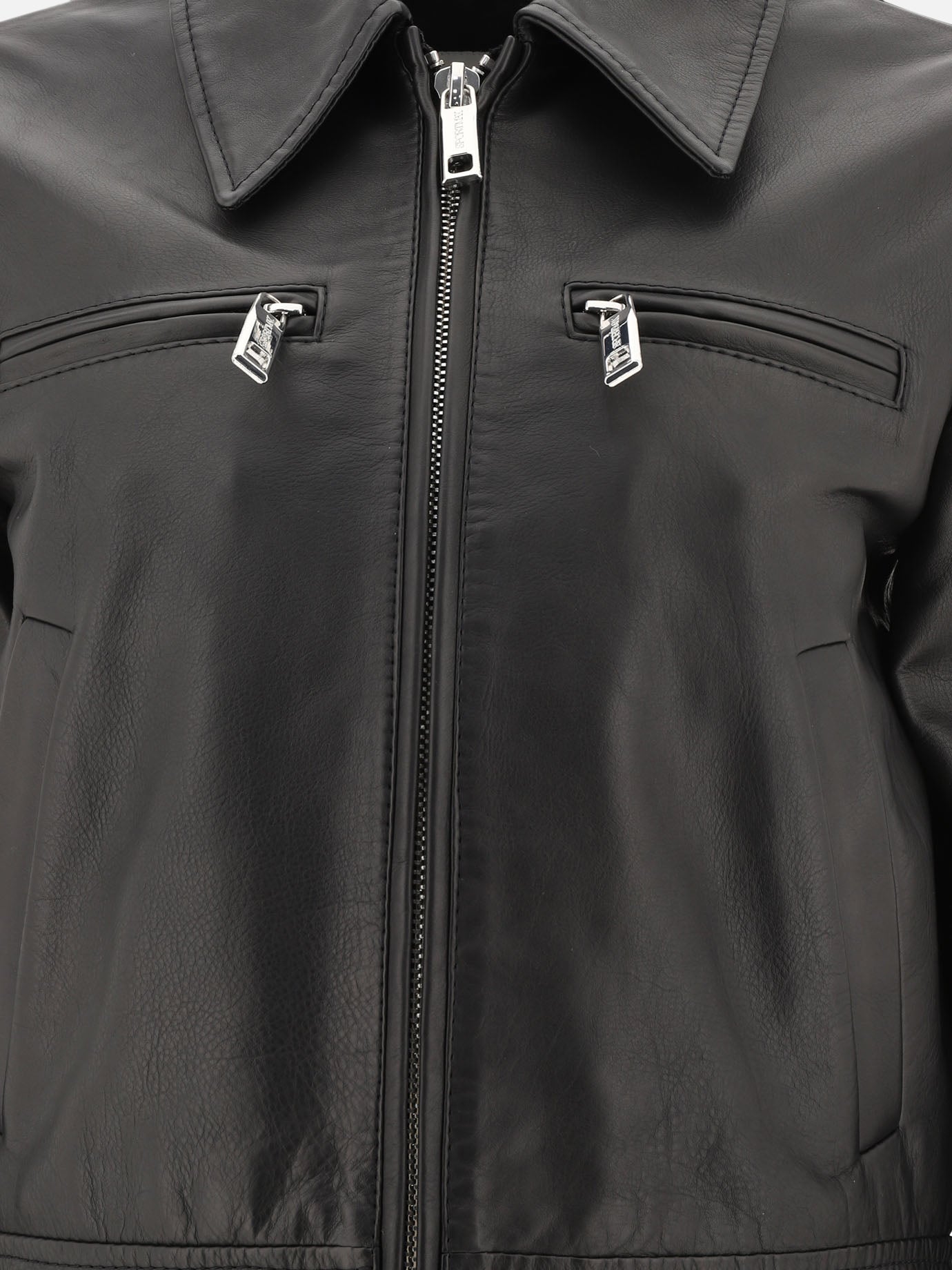 Leather jackets Solid colour  Black - Max Mara Sportmax Women | PDP | VIETTI Online Store | thumbnail_3