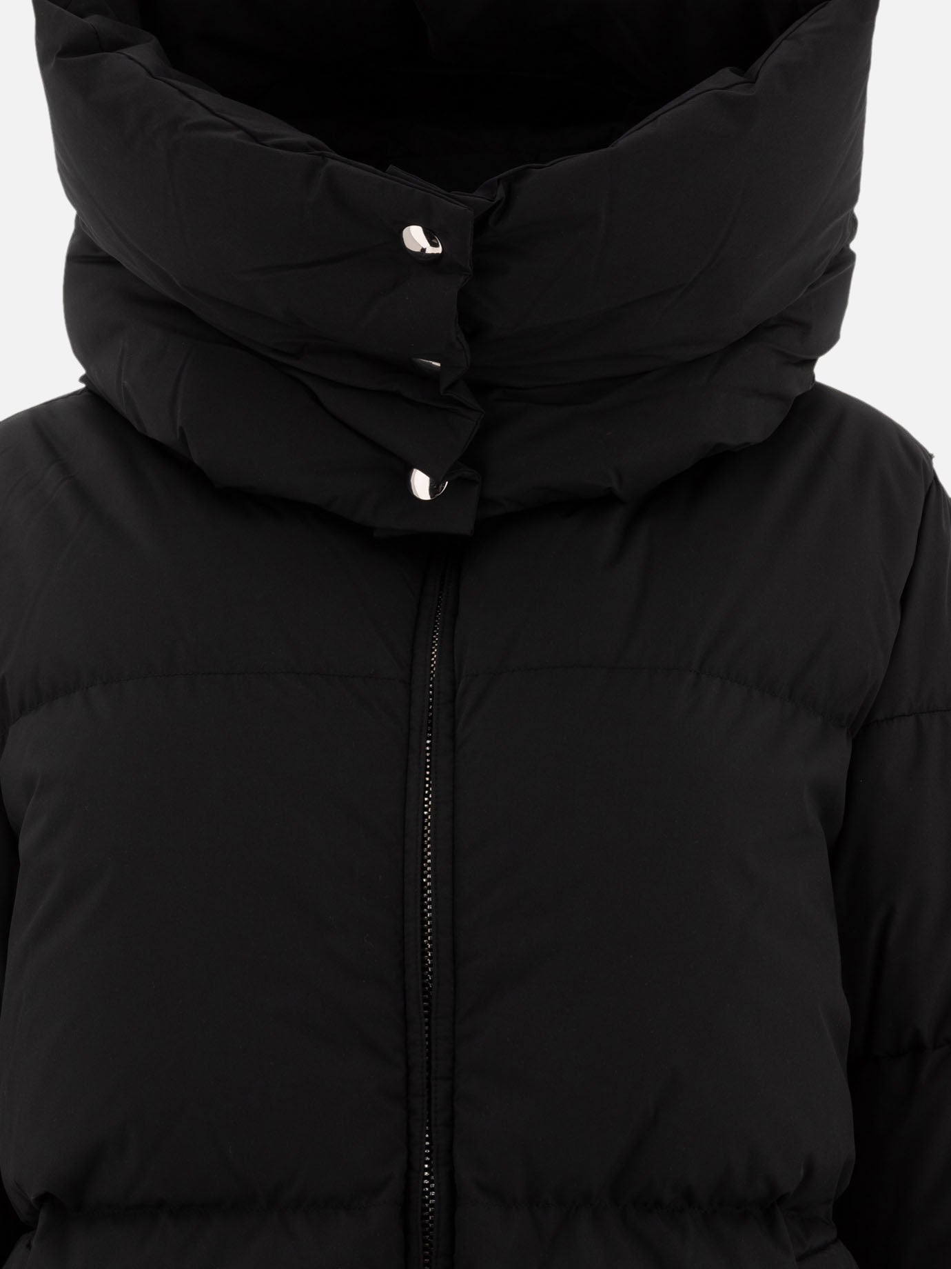 Max Mara Sportmax Oversize down jacket in waterproof fabric Black