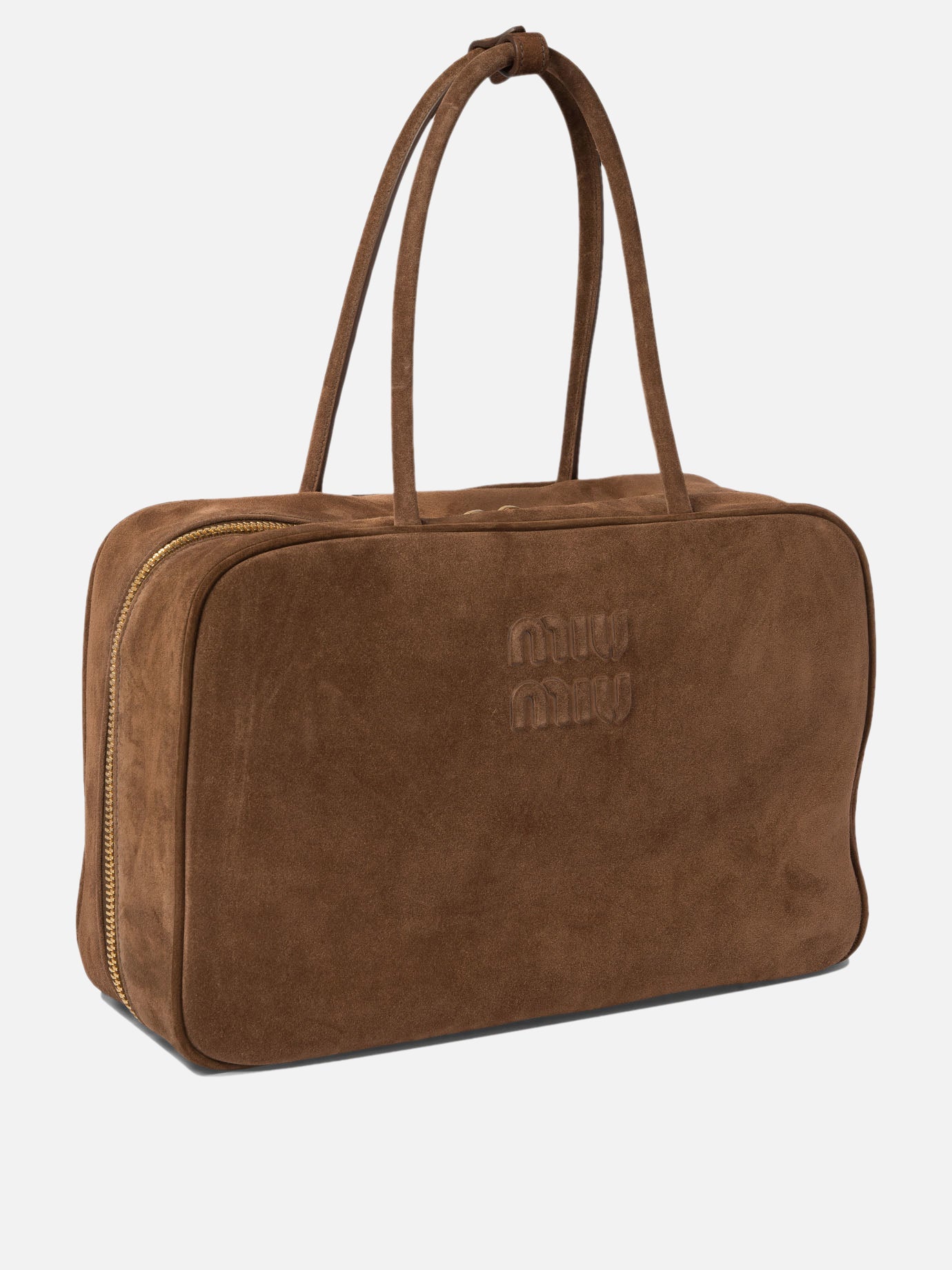 miu miu ブラウン ベルベット トートバッグ