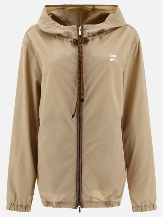 Giacche a vento Solid colour  Beige - Miu Miu Donna | PLP | VIETTI Online Store 
