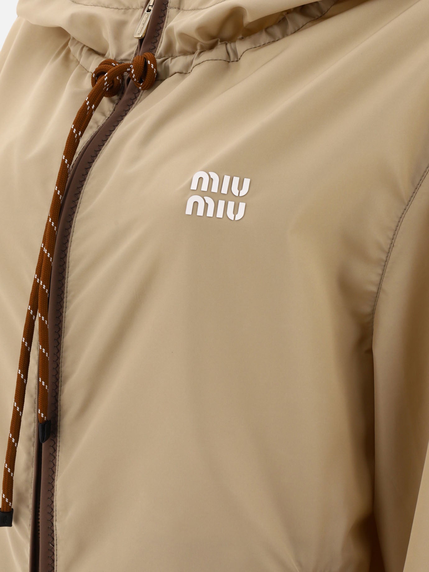 Giacche a vento Solid colour  Beige - Miu Miu Donna | PDP | VIETTI Online Store | Zoom-Modal_4
