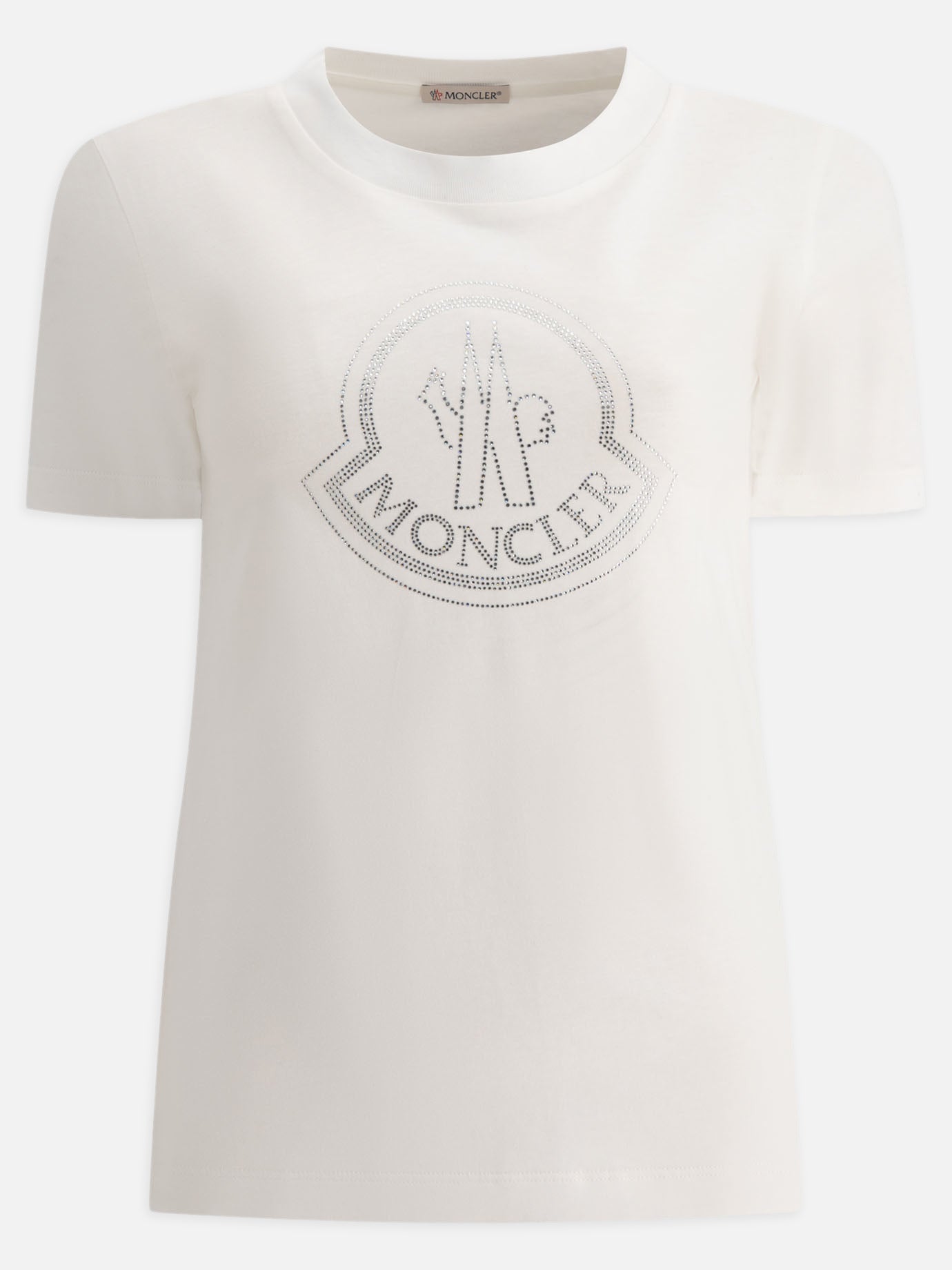 Vietti Moncler T-shirt con logo cristalli