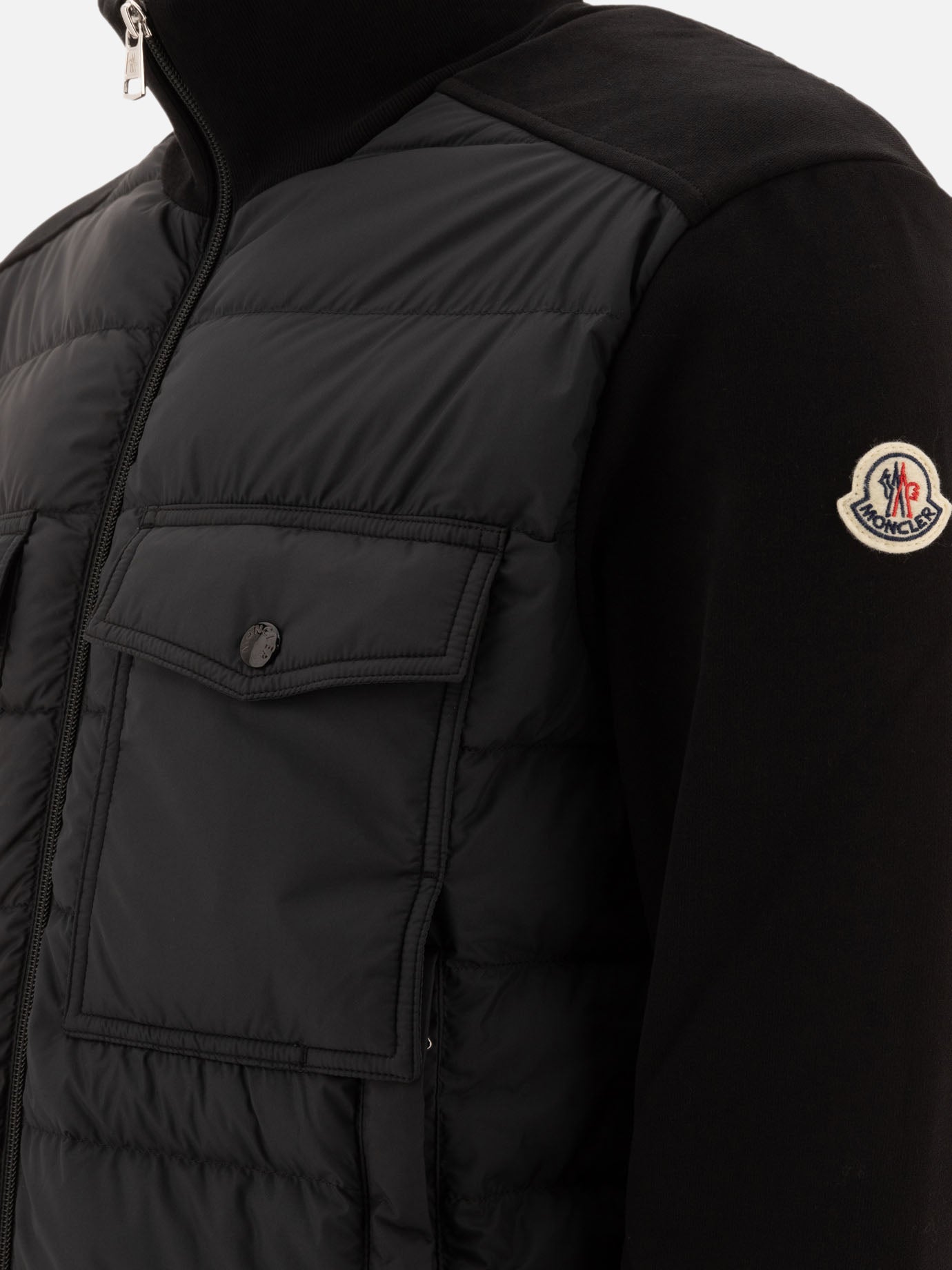 Giacche leggere & Trapuntate Solid colour  Nero - Moncler Uomo | PDP | VIETTI Online Store | thumbnail_4