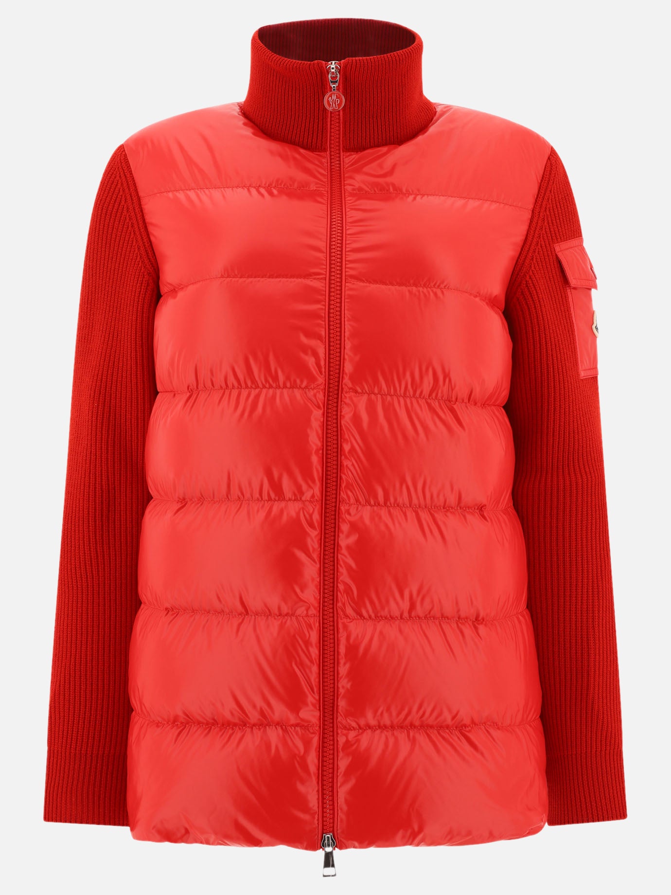 Piumini corti Solid colour  Rosso - Moncler Donna | PDP | VIETTI Online Store | thumbnail