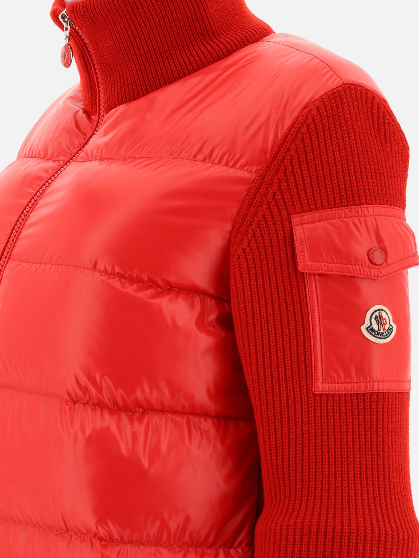 Piumini corti Solid colour  Rosso - Moncler Donna | PDP | VIETTI Online Store | thumbnail_4