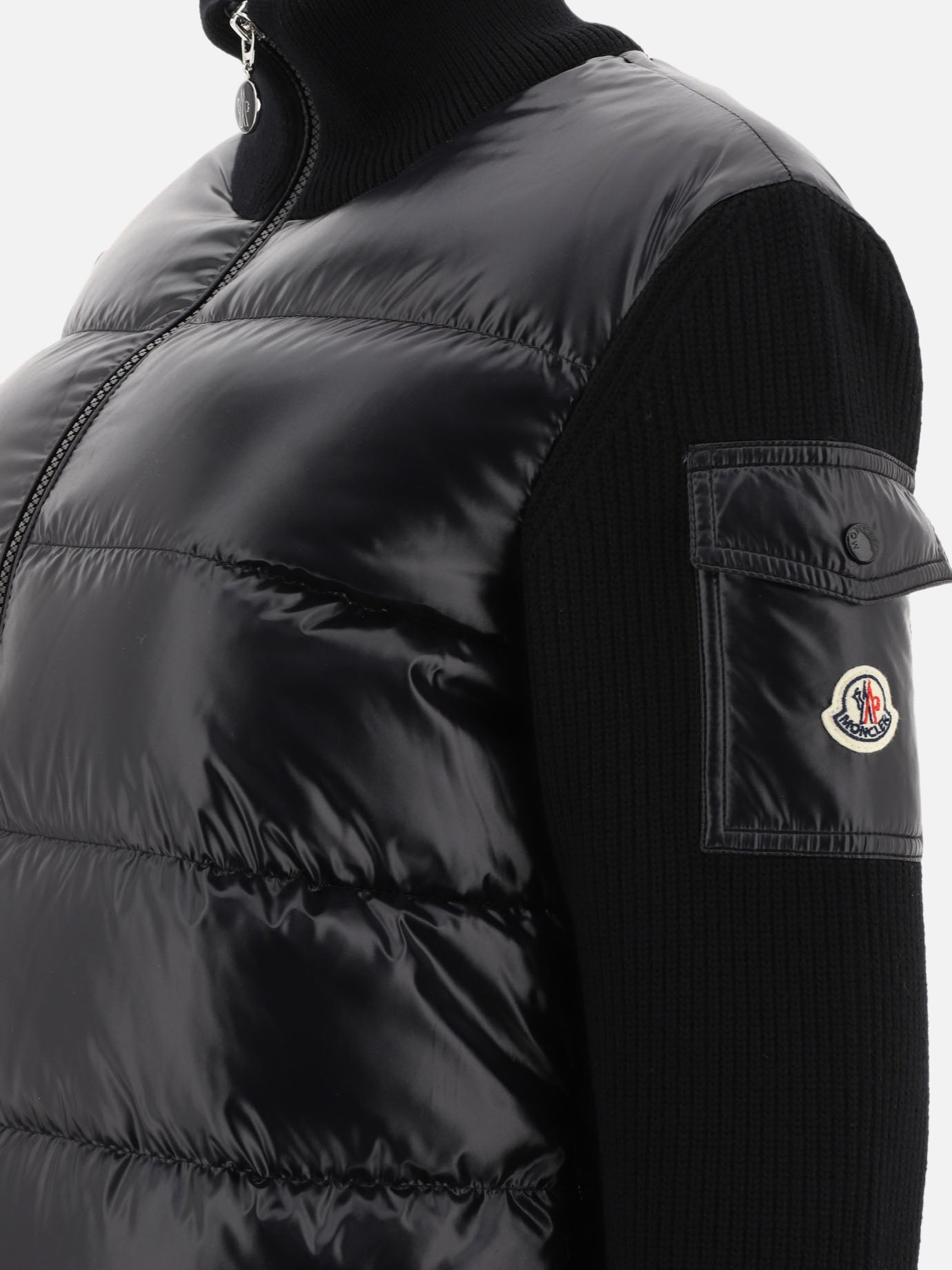 Piumini corti Solid colour  Nero - Moncler Donna | PDP | VIETTI Online Store | thumbnail_4