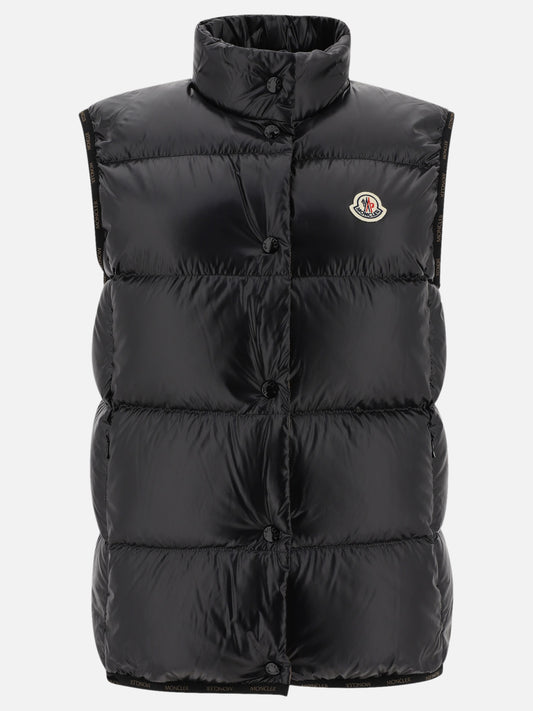 Giacche smanicate Solid colour  Nero - Moncler Donna | PLP | VIETTI Online Store 

