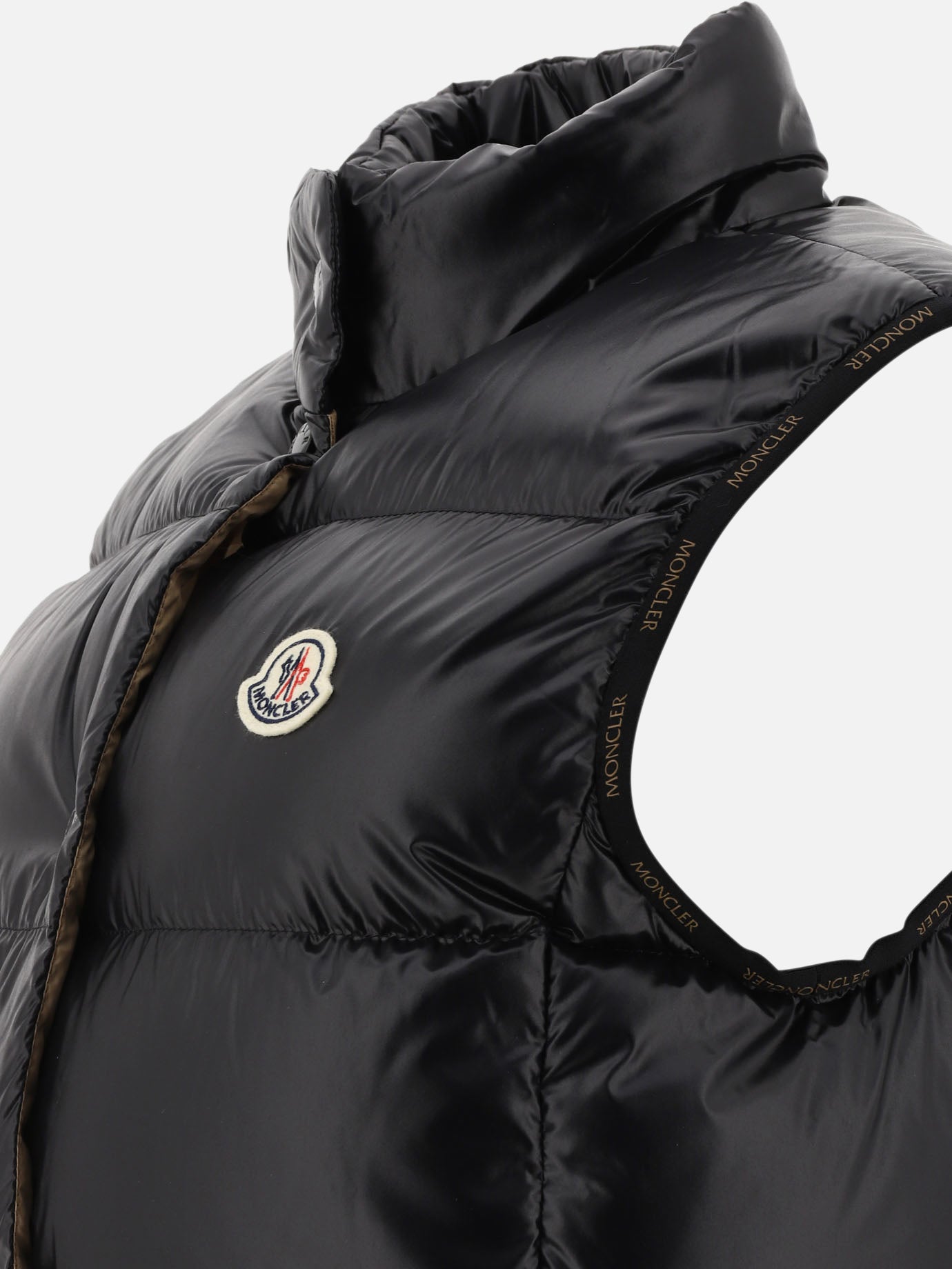 Giacche smanicate Solid colour  Nero - Moncler Donna | PDP | VIETTI Online Store | thumbnail_4