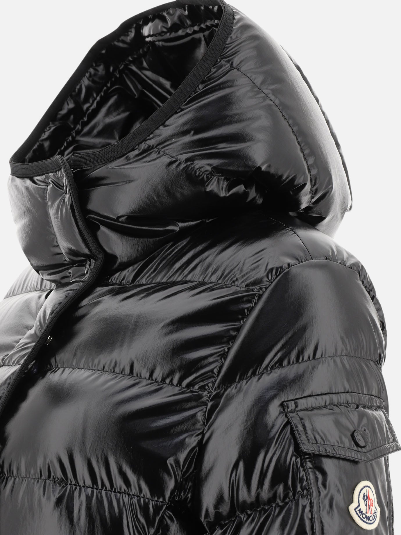 Piumini corti Solid colour  Nero - Moncler Donna | PDP | VIETTI Online Store | thumbnail_4