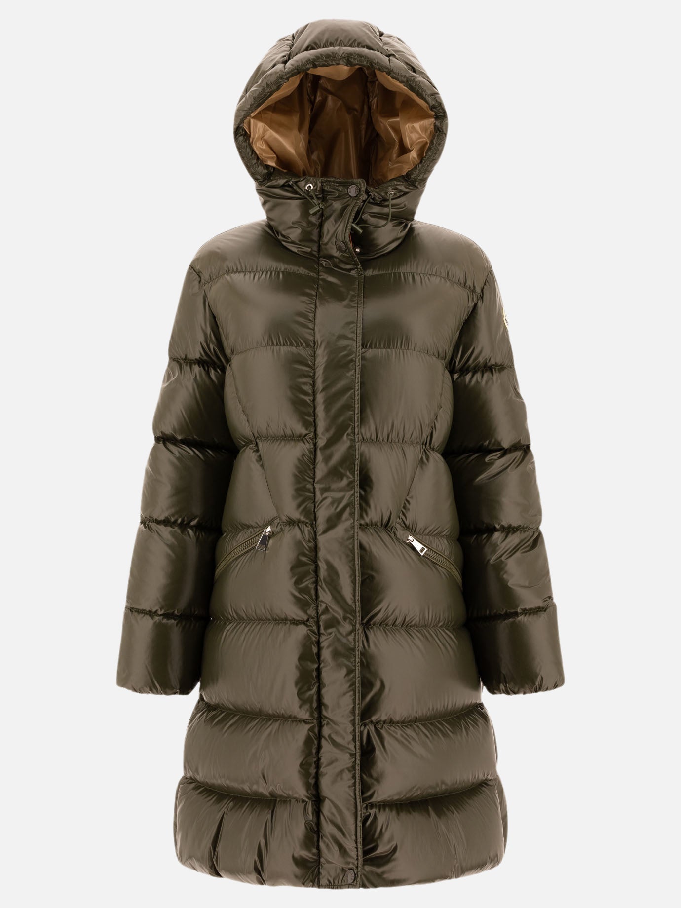 Piumini lunghi Solid colour  Verde - Moncler Donna | PDP | VIETTI Online Store | Zoom-Modal
