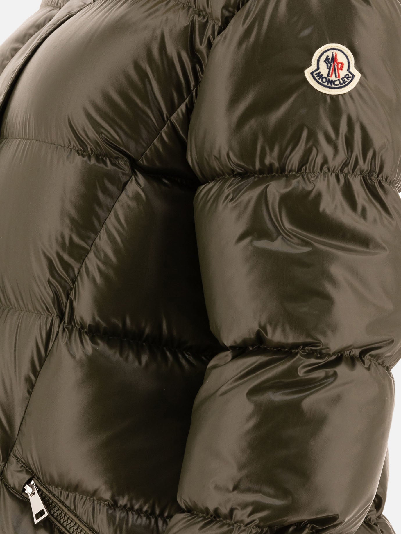 Moncler "Bellevue" down coat Green