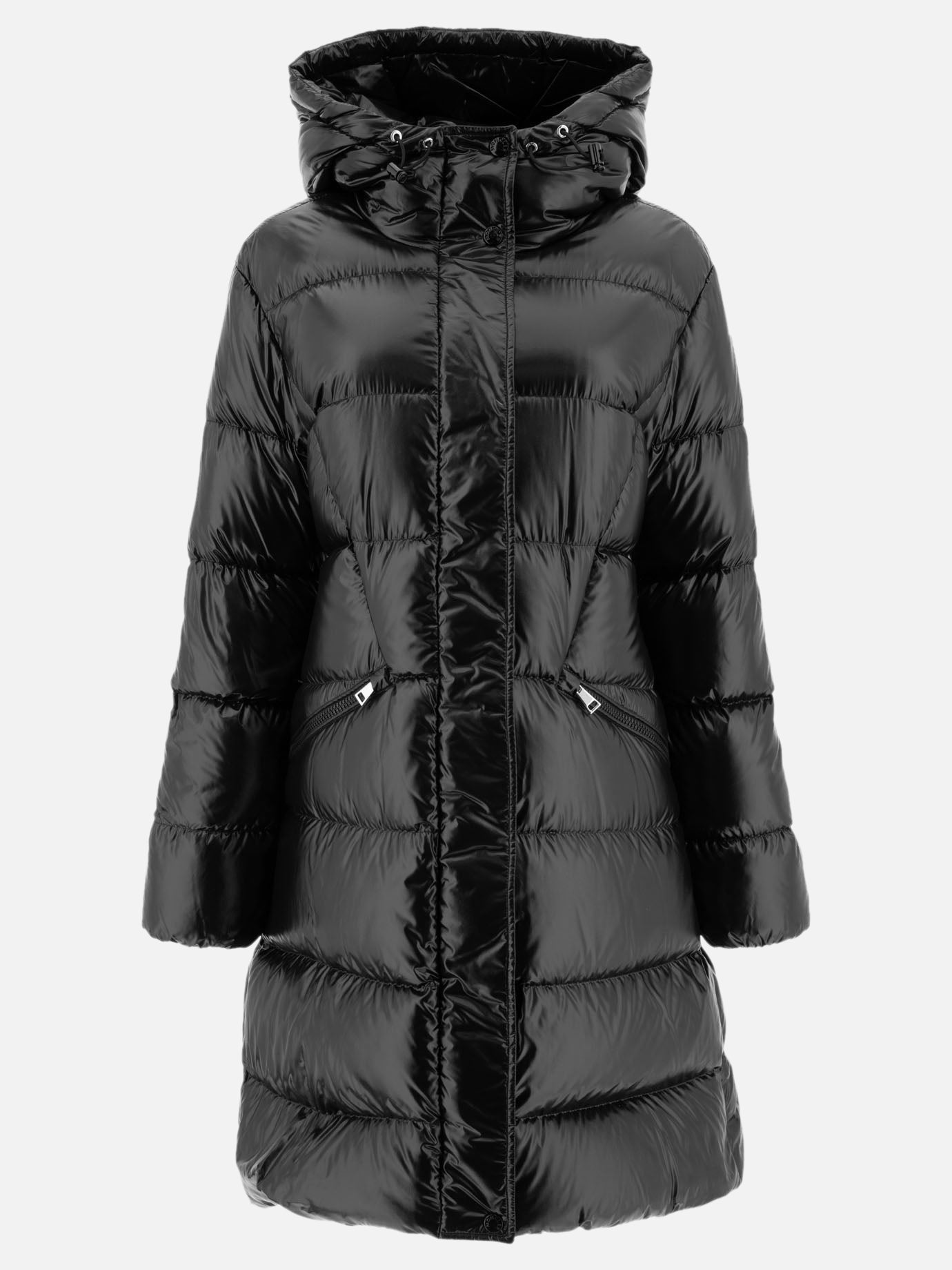 Piumini lunghi Solid colour  Nero - Moncler Donna | PDP | VIETTI Online Store | Zoom-Modal
