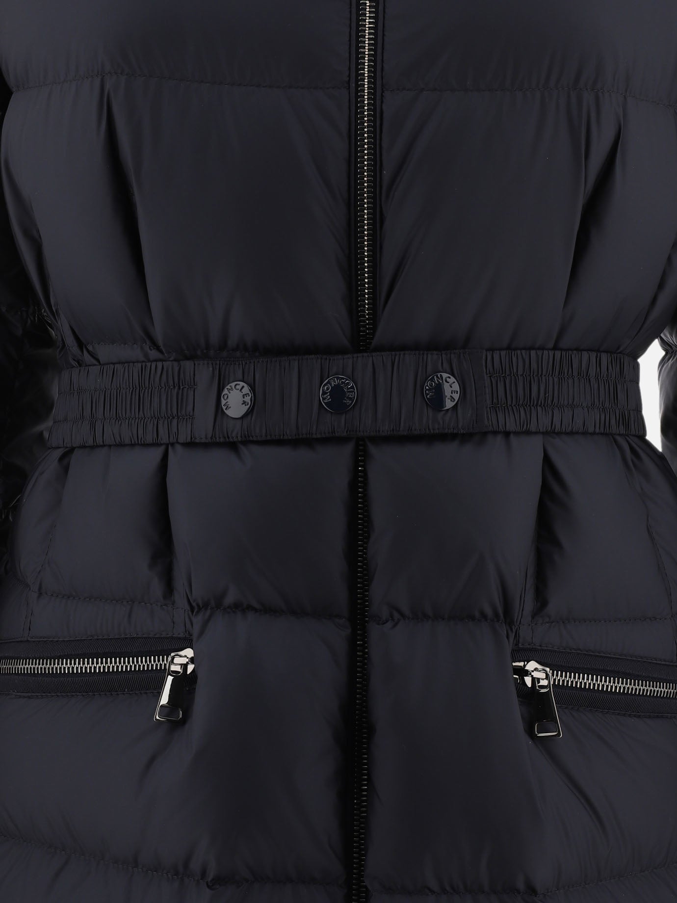 Piumini lunghi Solid colour  Blu - Moncler Donna | PDP | VIETTI Online Store | thumbnail_3