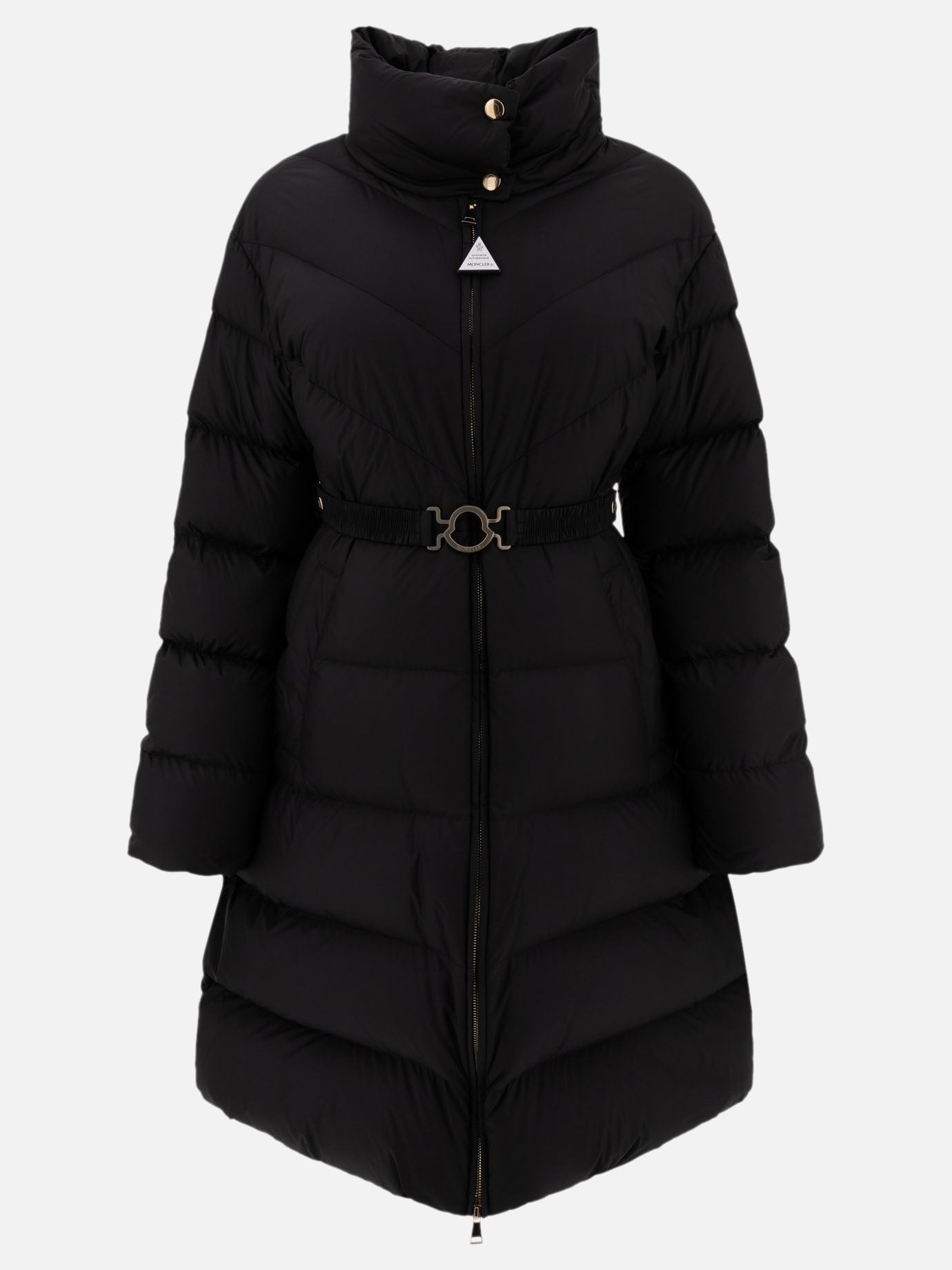 Piumini lunghi Solid colour  Nero - Moncler Donna | PDP | VIETTI Online Store | thumbnail